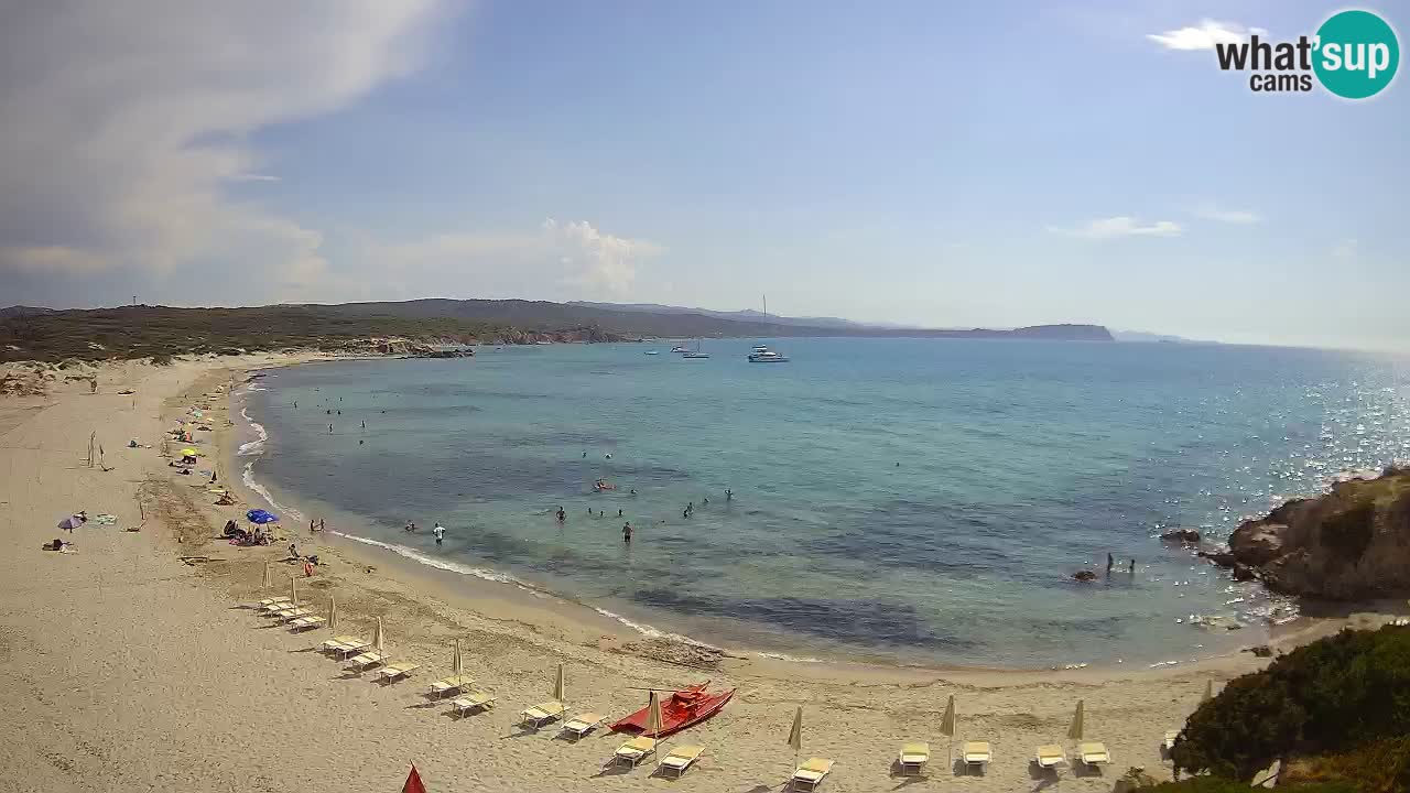 Plaža La Liccia u živo Rena Majore – Santa Teresa Gallura web kamera Sardinija