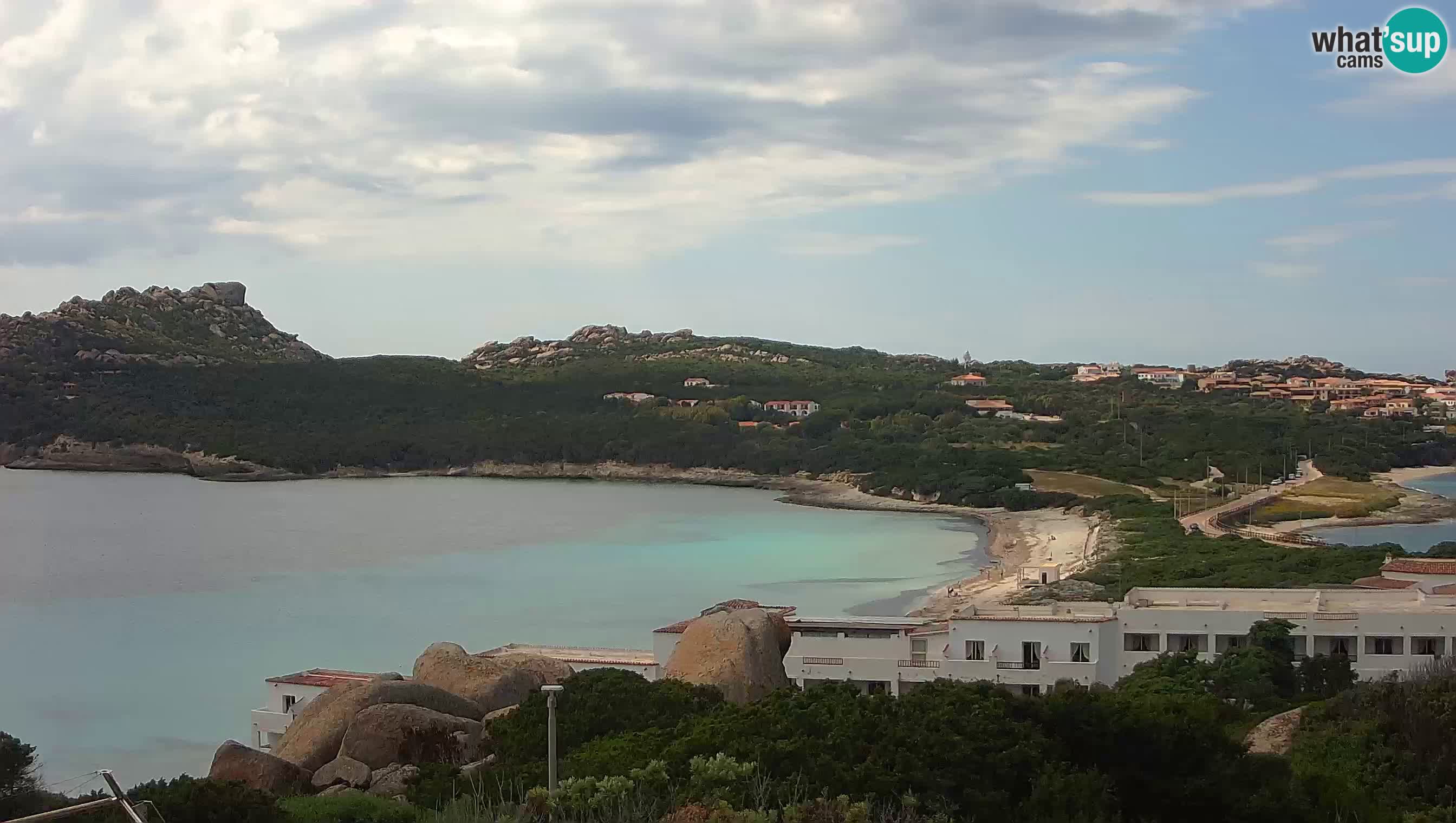 Live Webcam Capo Testa der Strand von 2 Meer – Santa Teresa Gallura – livecam Sardinien