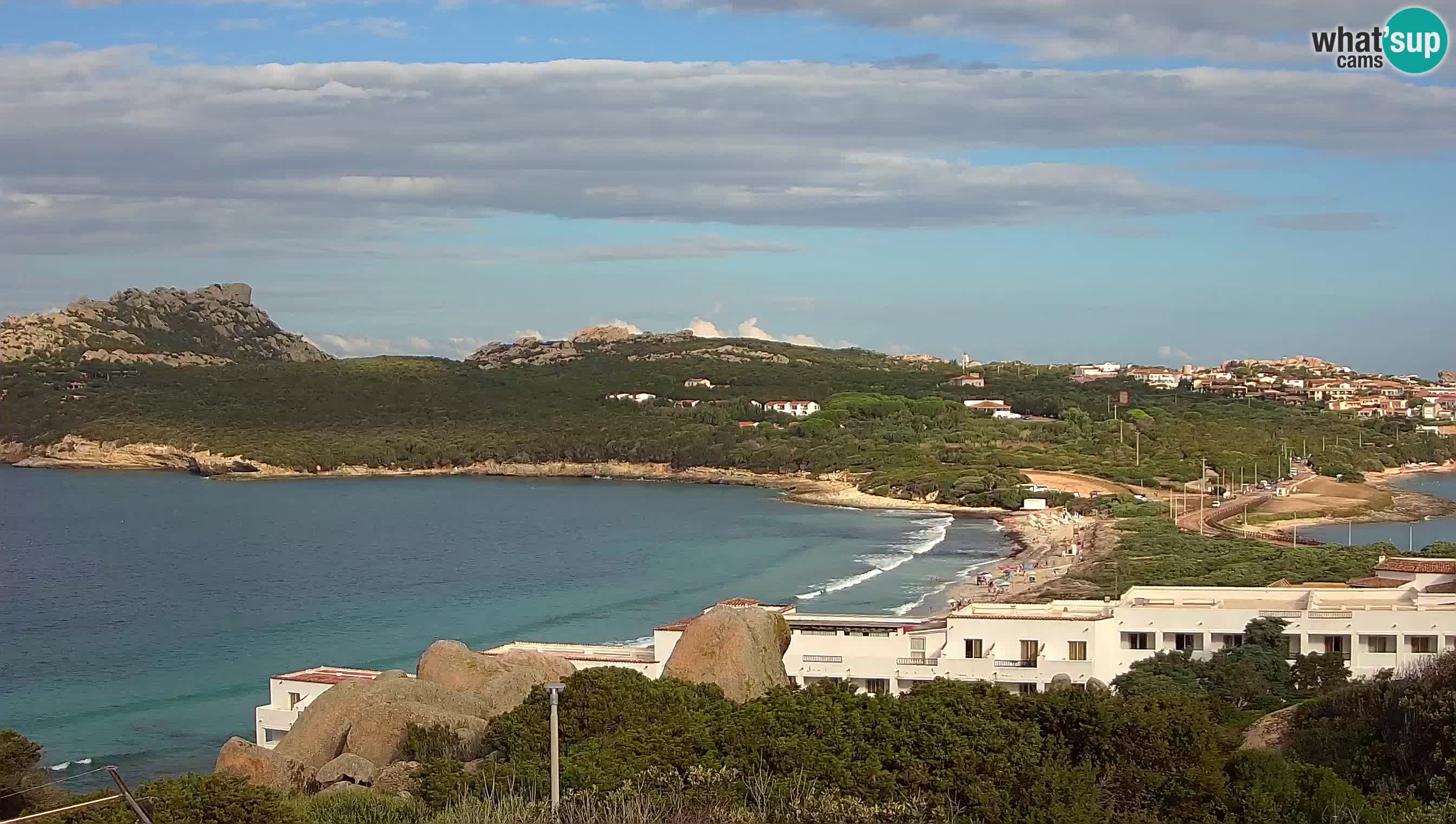 Live Webcam Capo Testa la plage de 2 mer – Santa Teresa Gallura – livecam Sardaigne