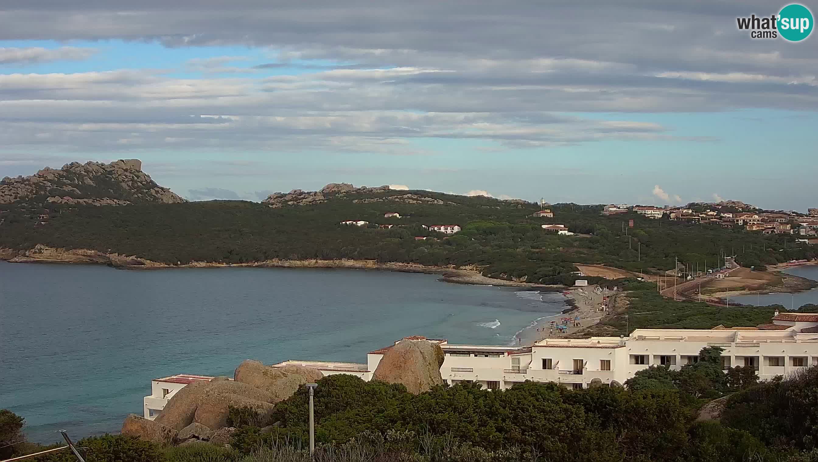 Live Webcam Capo Testa der Strand von 2 Meer – Santa Teresa Gallura – livecam Sardinien