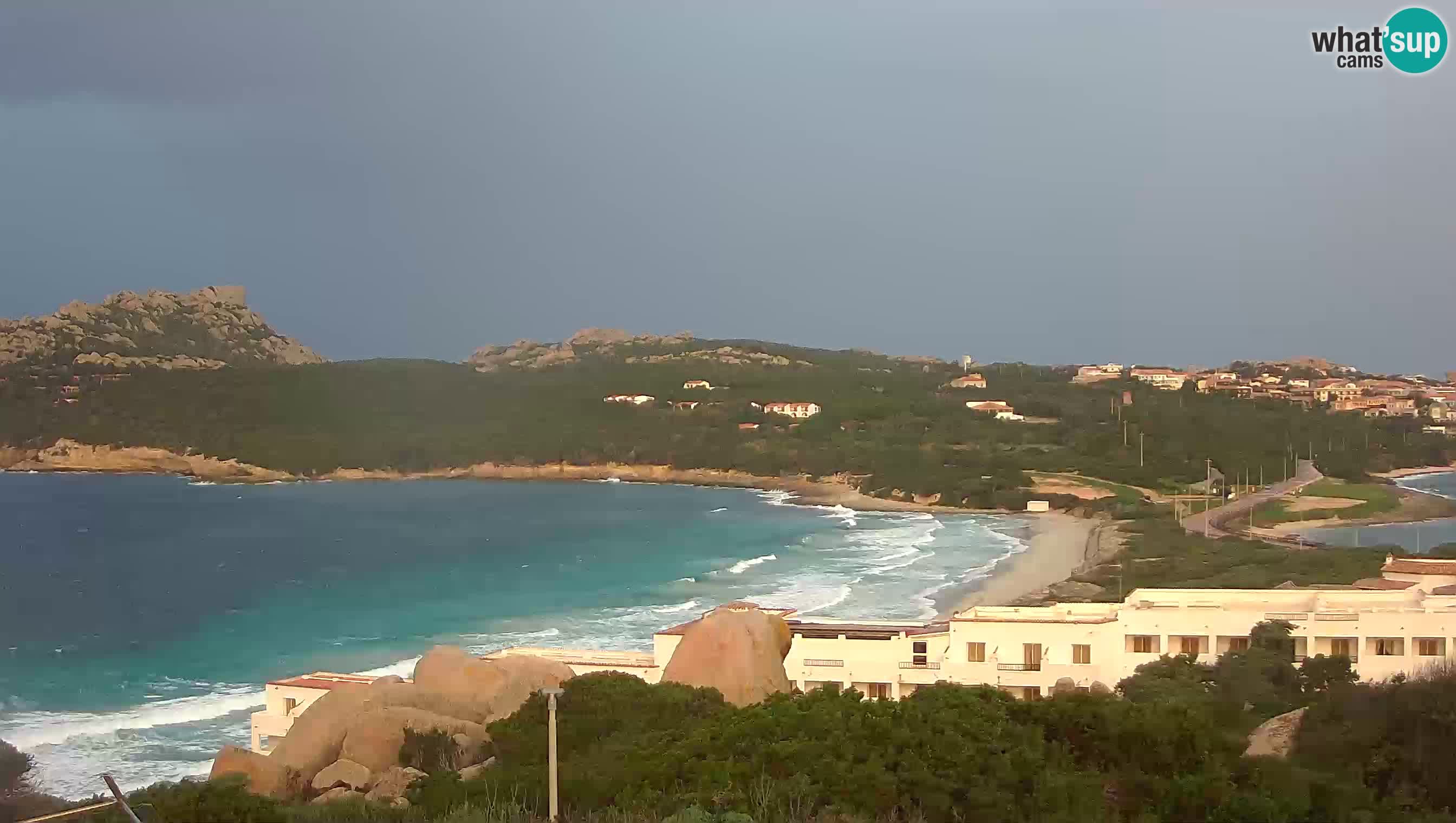 Live Webcam Capo Testa der Strand von 2 Meer – Santa Teresa Gallura – livecam Sardinien