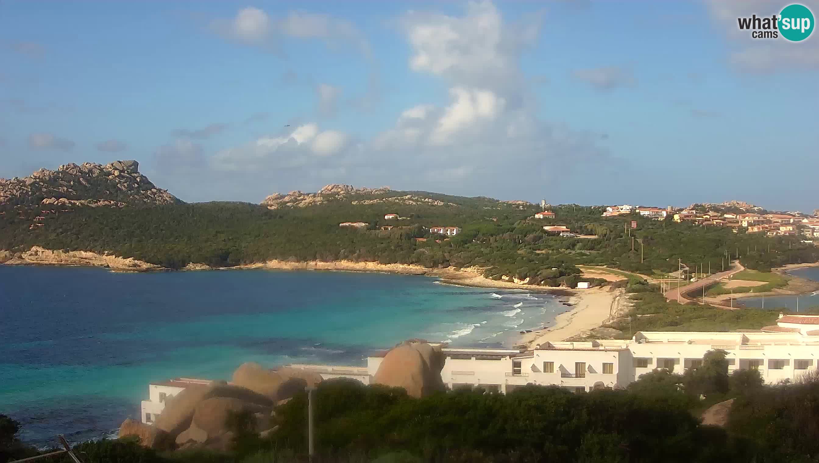 Live Webcam Capo Testa der Strand von 2 Meer – Santa Teresa Gallura – livecam Sardinien