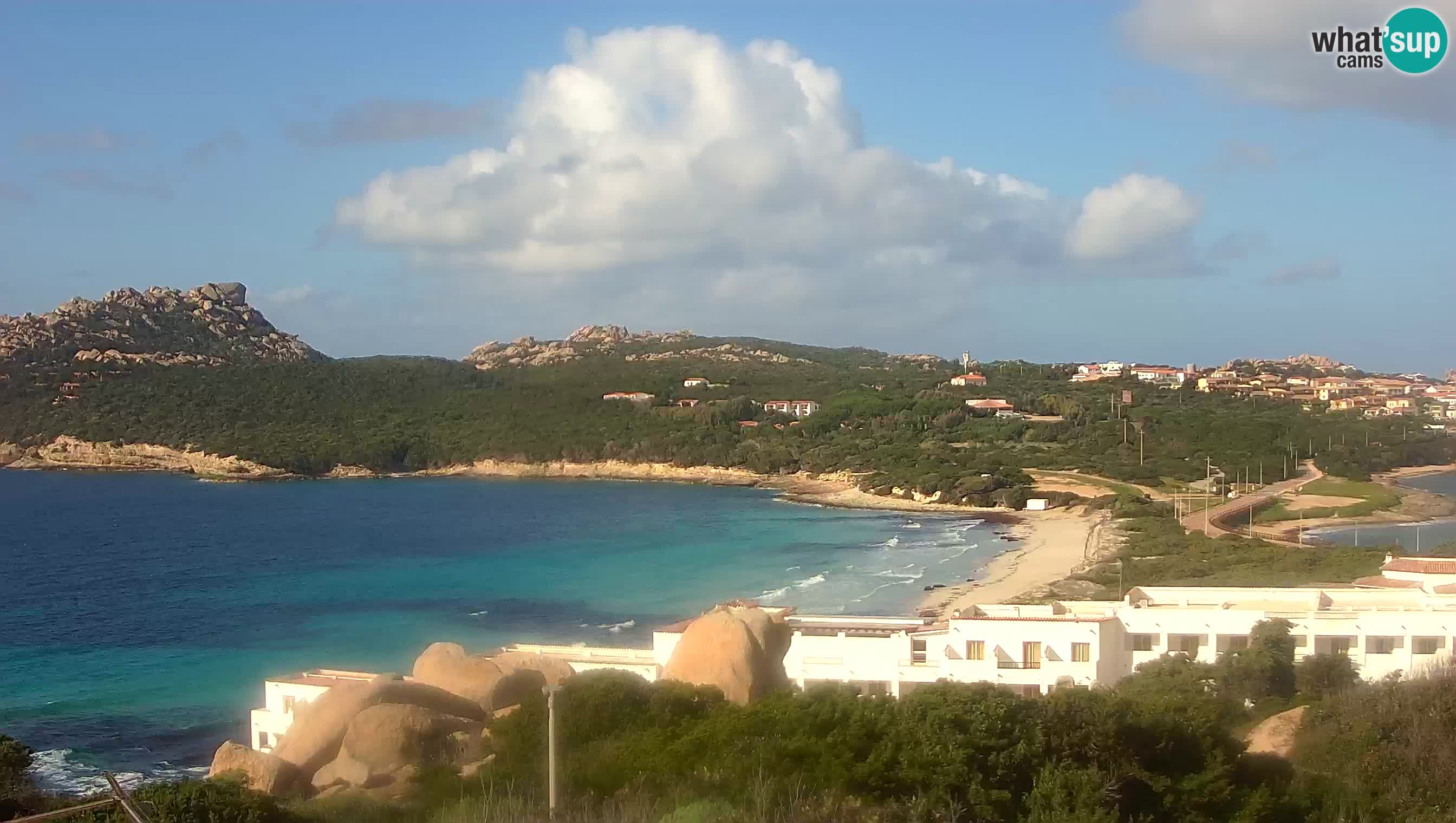 Live Webcam Capo Testa der Strand von 2 Meer – Santa Teresa Gallura – livecam Sardinien