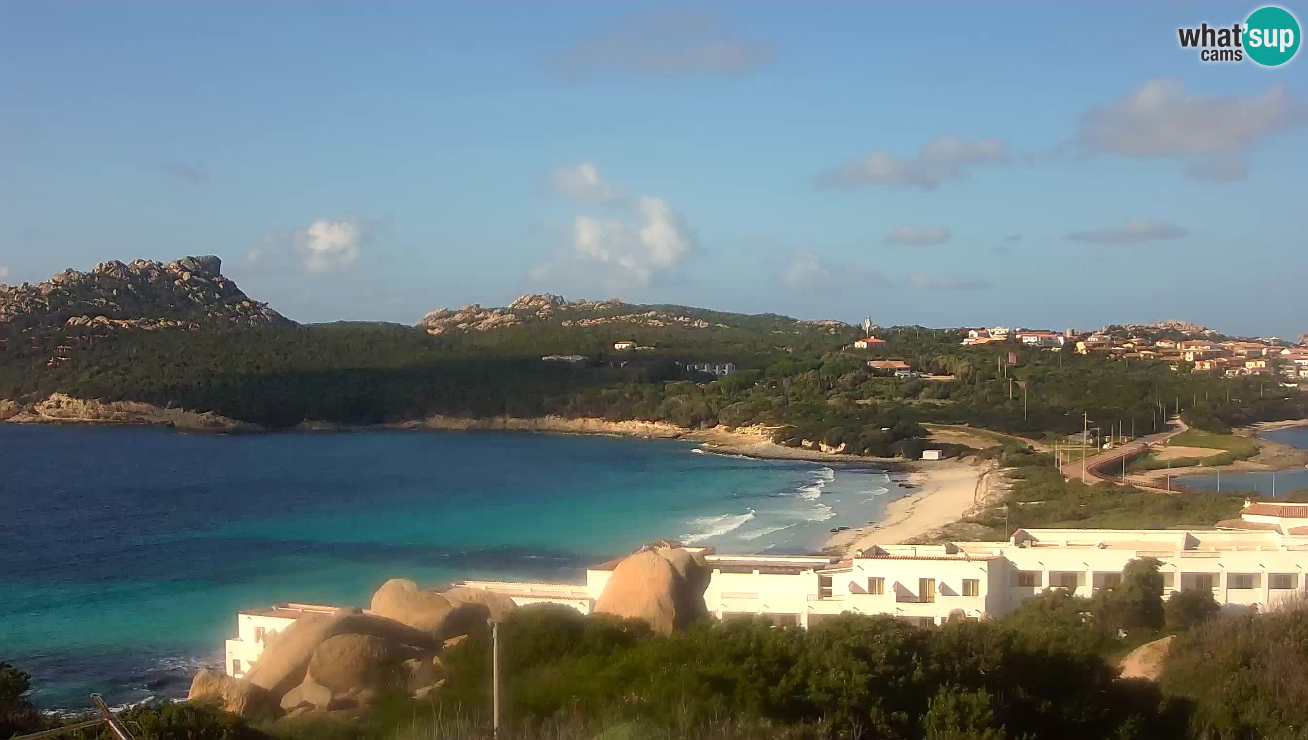 Live Webcam Capo Testa der Strand von 2 Meer – Santa Teresa Gallura – livecam Sardinien