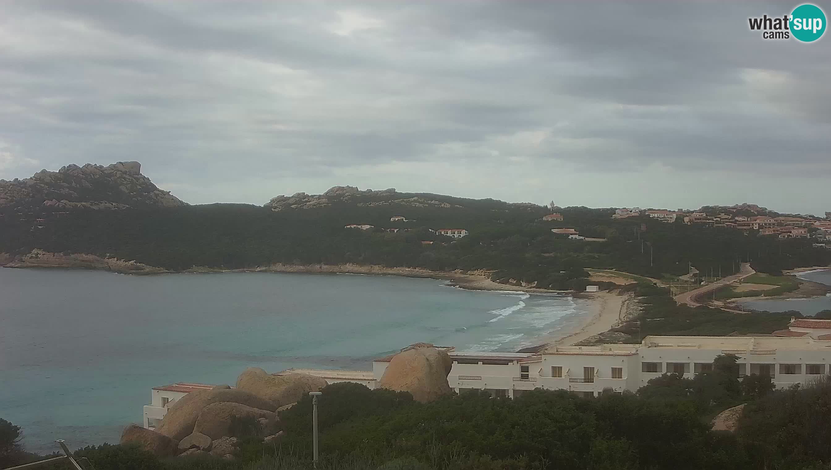 Live Webcam Capo Testa der Strand von 2 Meer – Santa Teresa Gallura – livecam Sardinien