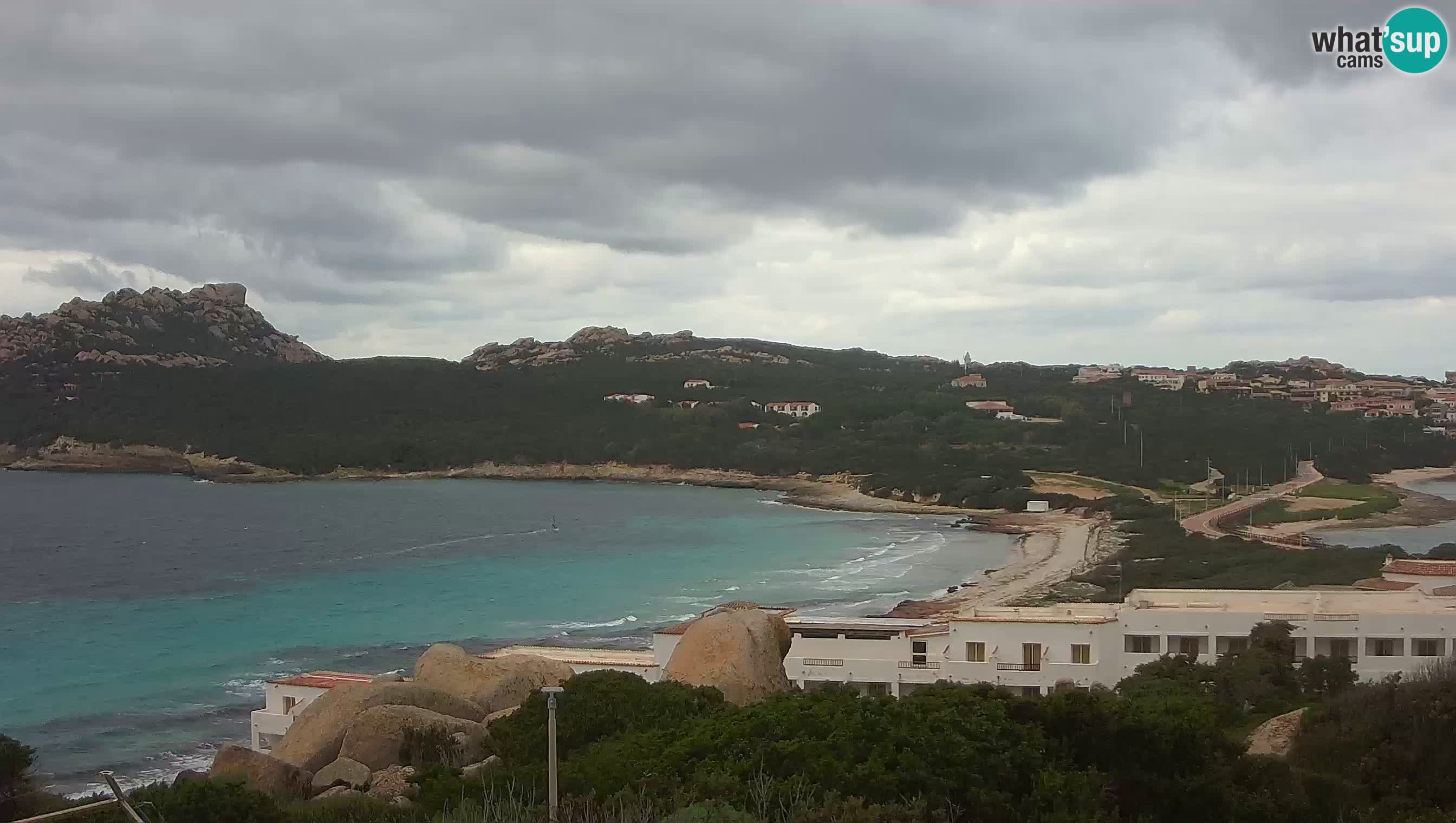 Live Webcam Capo Testa der Strand von 2 Meer – Santa Teresa Gallura – livecam Sardinien