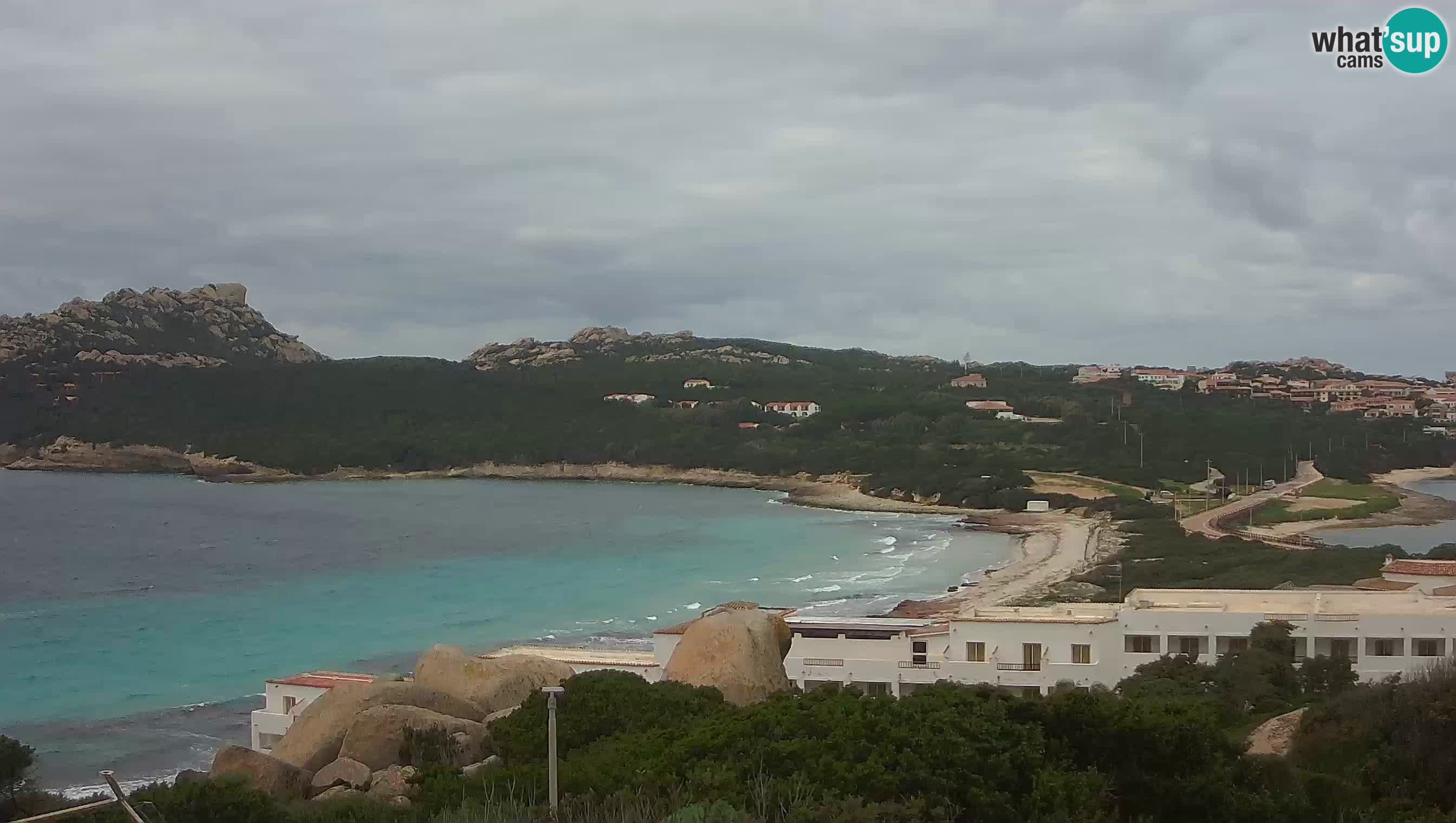 Live Webcam Capo Testa der Strand von 2 Meer – Santa Teresa Gallura – livecam Sardinien