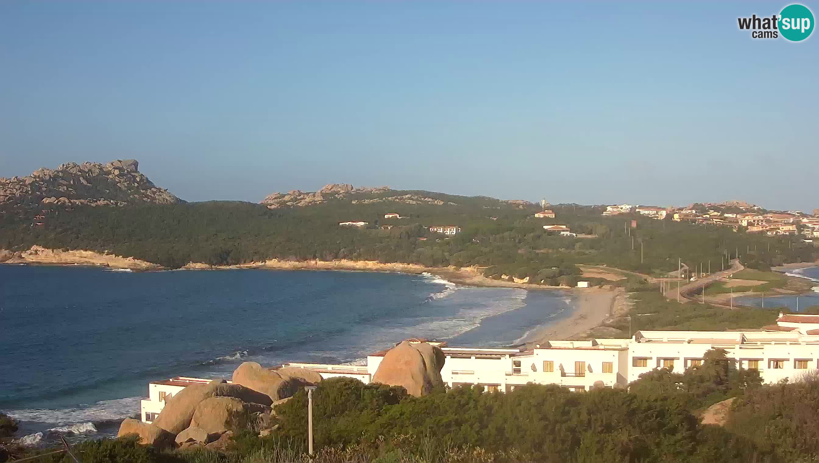 Live Webcam Capo Testa der Strand von 2 Meer – Santa Teresa Gallura – livecam Sardinien