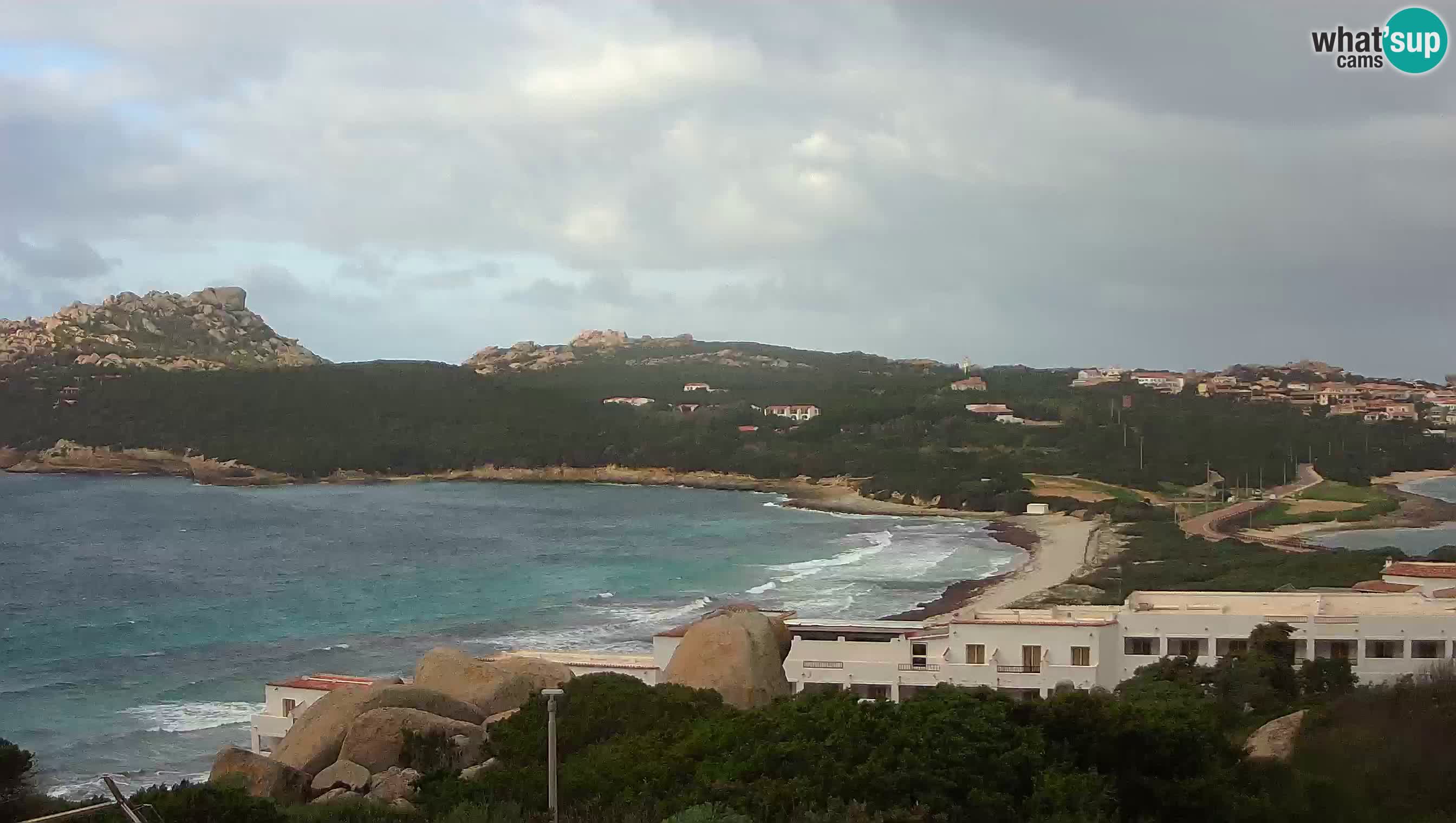 Spletna kamera v živo Capo Testa plaža dveh morij – Santa Teresa Gallura – Sardinija