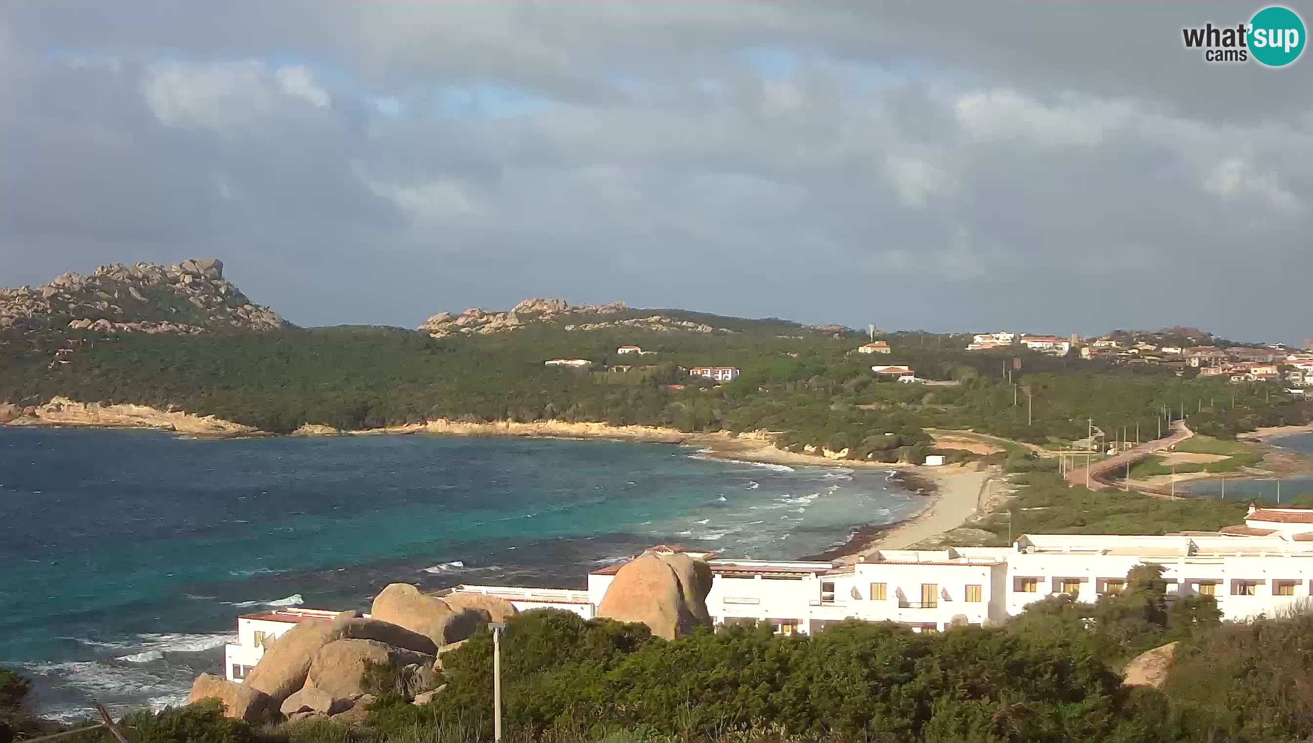 Live Webcam Capo Testa der Strand von 2 Meer – Santa Teresa Gallura – livecam Sardinien