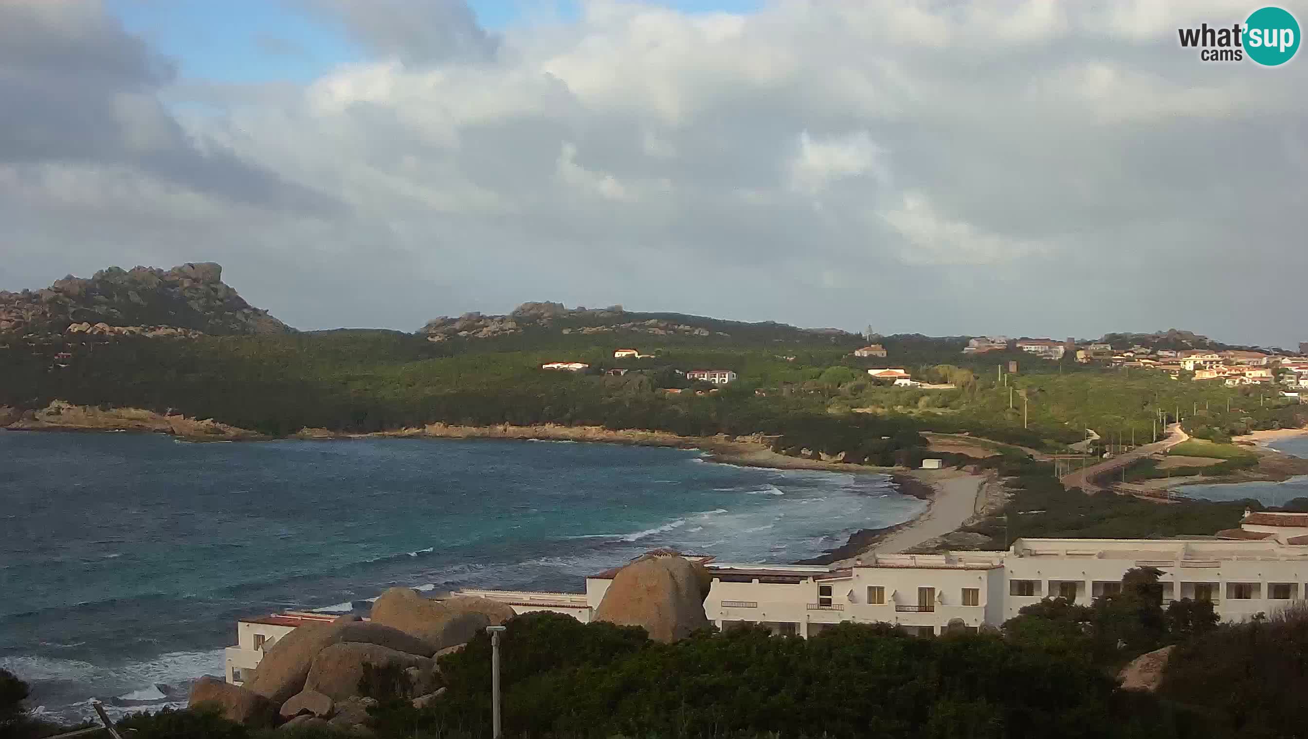 Spletna kamera v živo Capo Testa plaža dveh morij – Santa Teresa Gallura – Sardinija