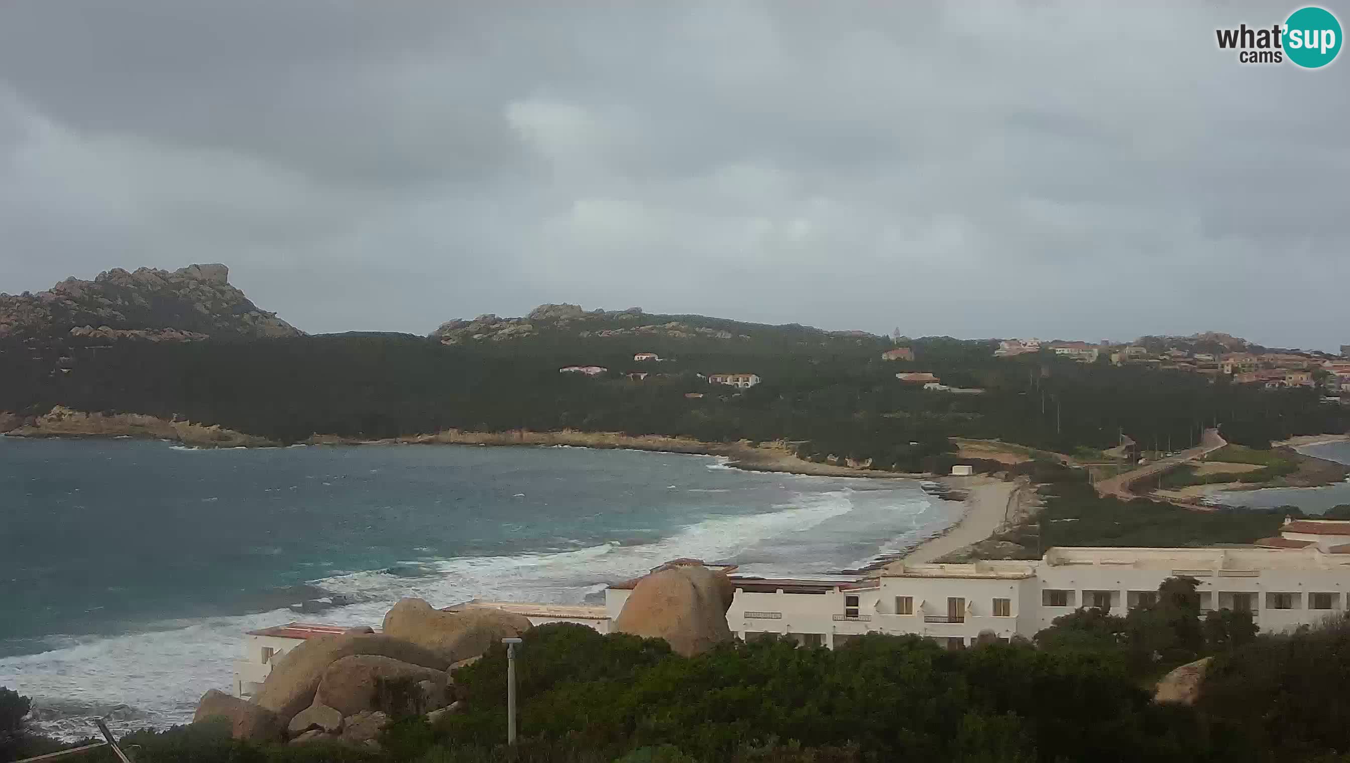 Spletna kamera v živo Capo Testa plaža dveh morij – Santa Teresa Gallura – Sardinija