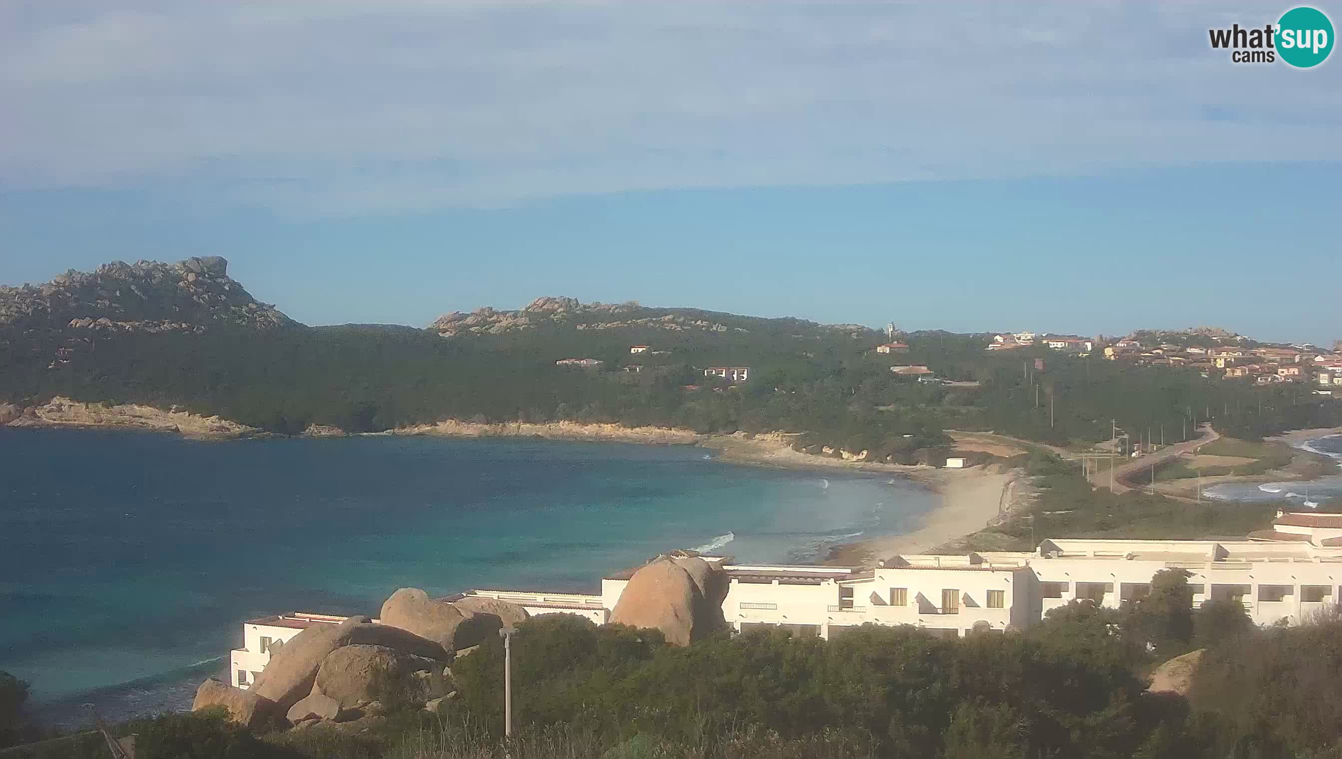 Live Webcam Capo Testa der Strand von 2 Meer – Santa Teresa Gallura – livecam Sardinien