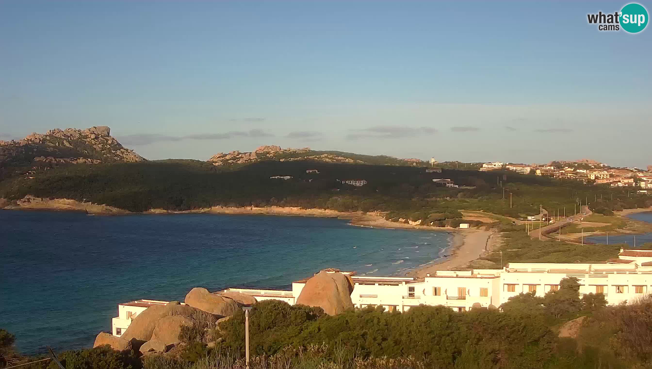 Live Webcam Capo Testa der Strand von 2 Meer – Santa Teresa Gallura – livecam Sardinien