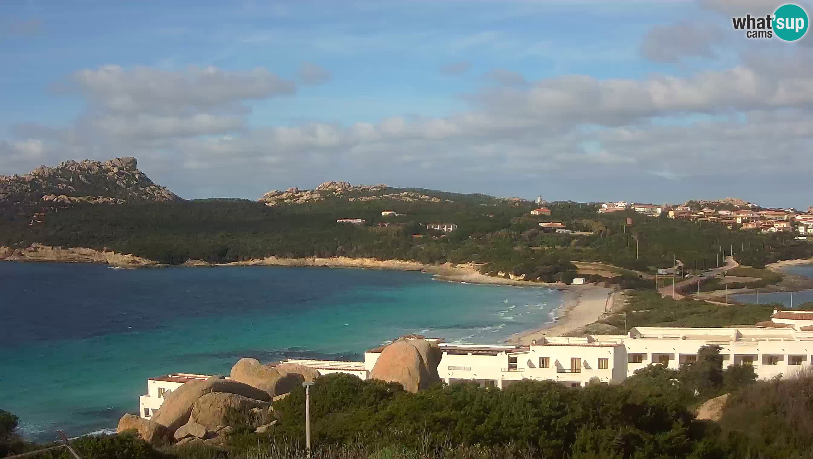 Live Webcam Capo Testa der Strand von 2 Meer – Santa Teresa Gallura – livecam Sardinien