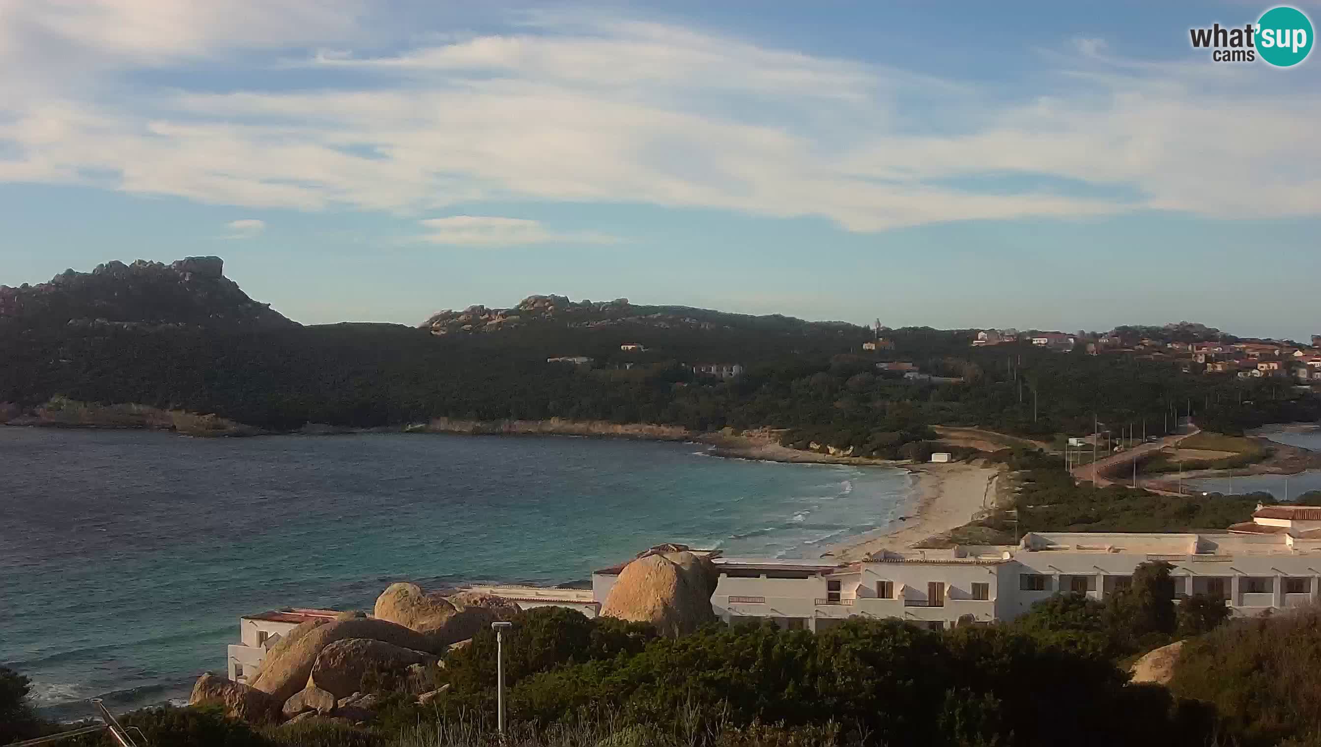 Live Webcam Capo Testa der Strand von 2 Meer – Santa Teresa Gallura – livecam Sardinien