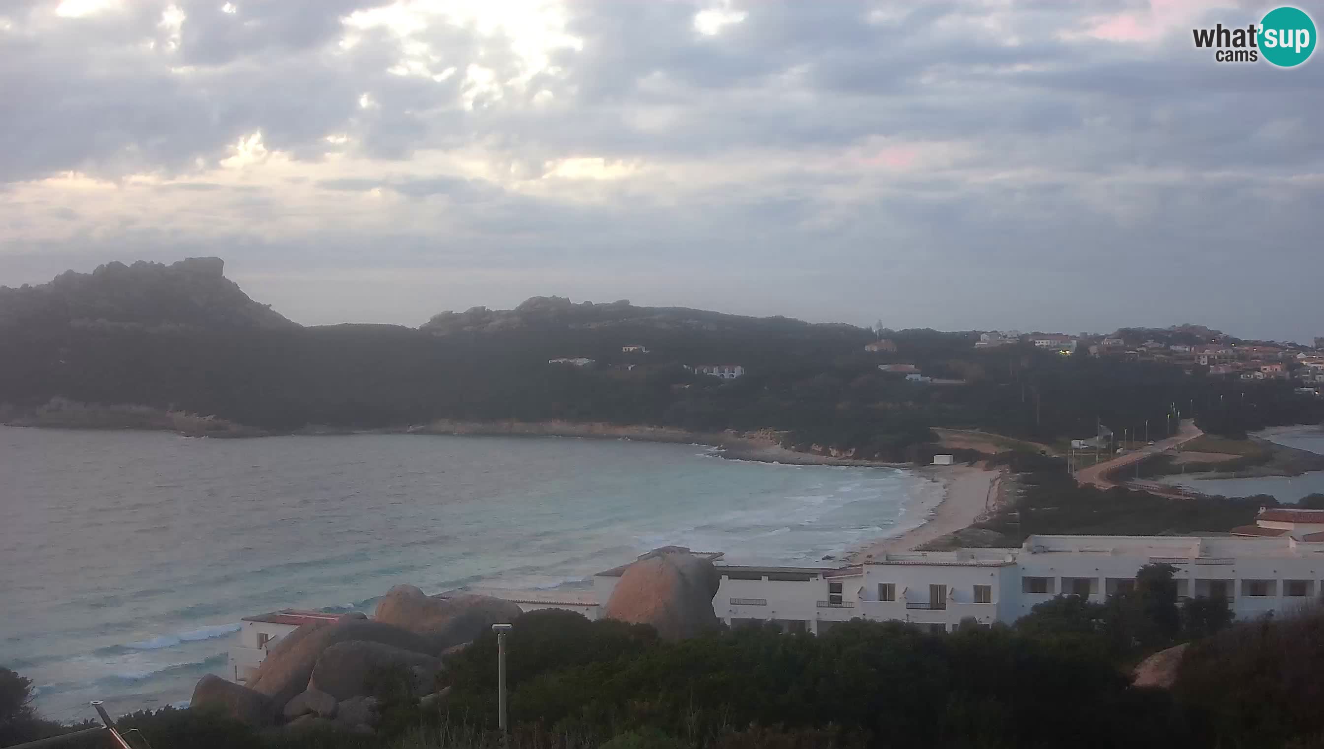 Live Webcam Capo Testa der Strand von 2 Meer – Santa Teresa Gallura – livecam Sardinien