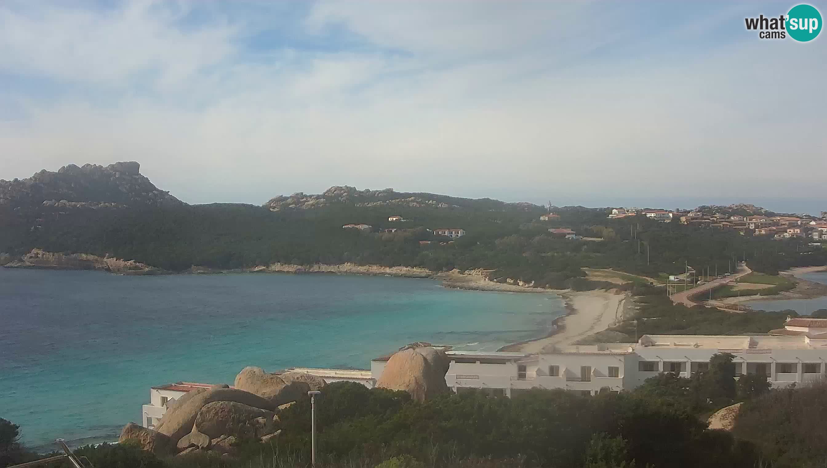 Live Webcam Capo Testa der Strand von 2 Meer – Santa Teresa Gallura – livecam Sardinien