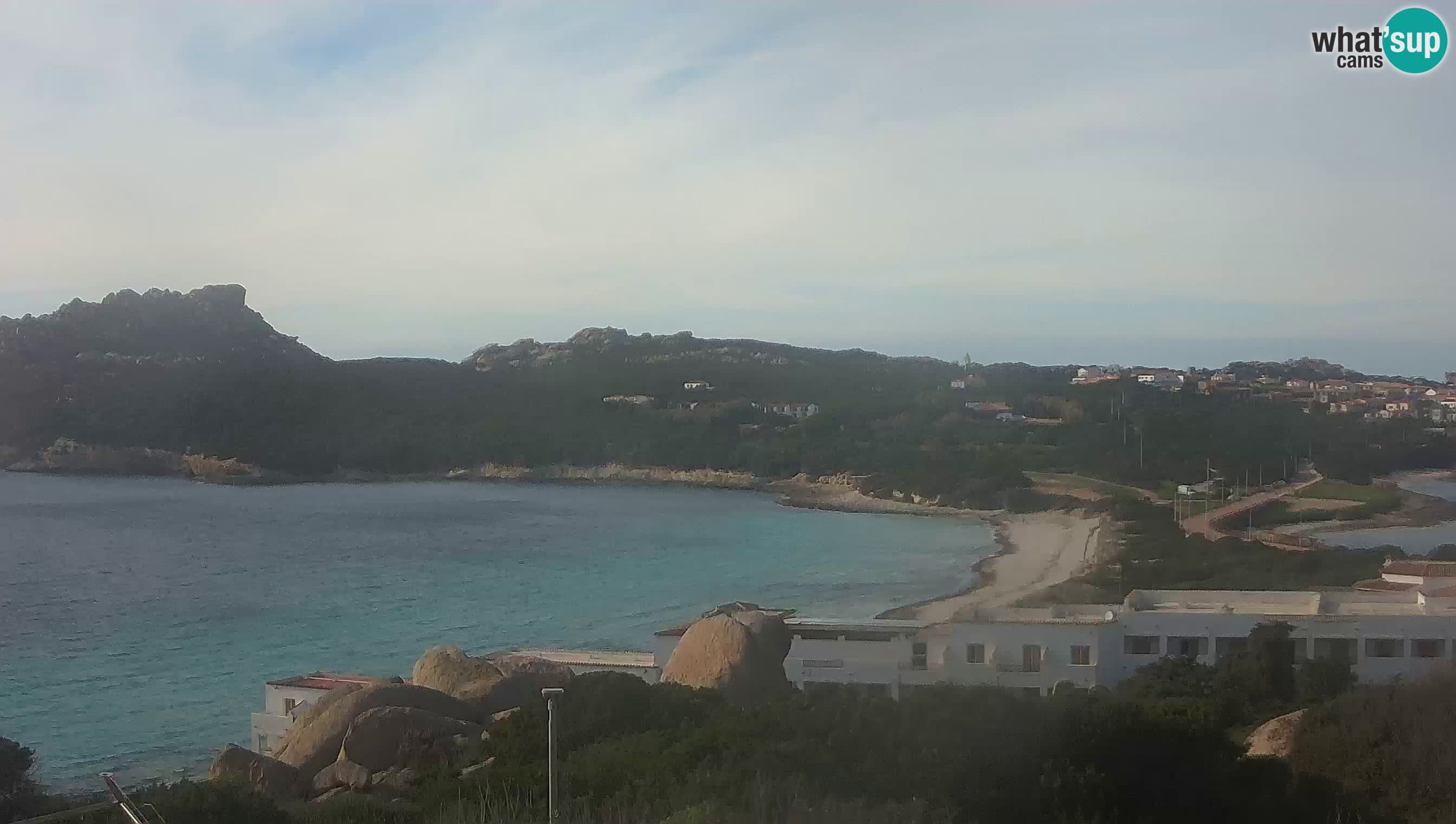 Live Webcam Capo Testa der Strand von 2 Meer – Santa Teresa Gallura – livecam Sardinien