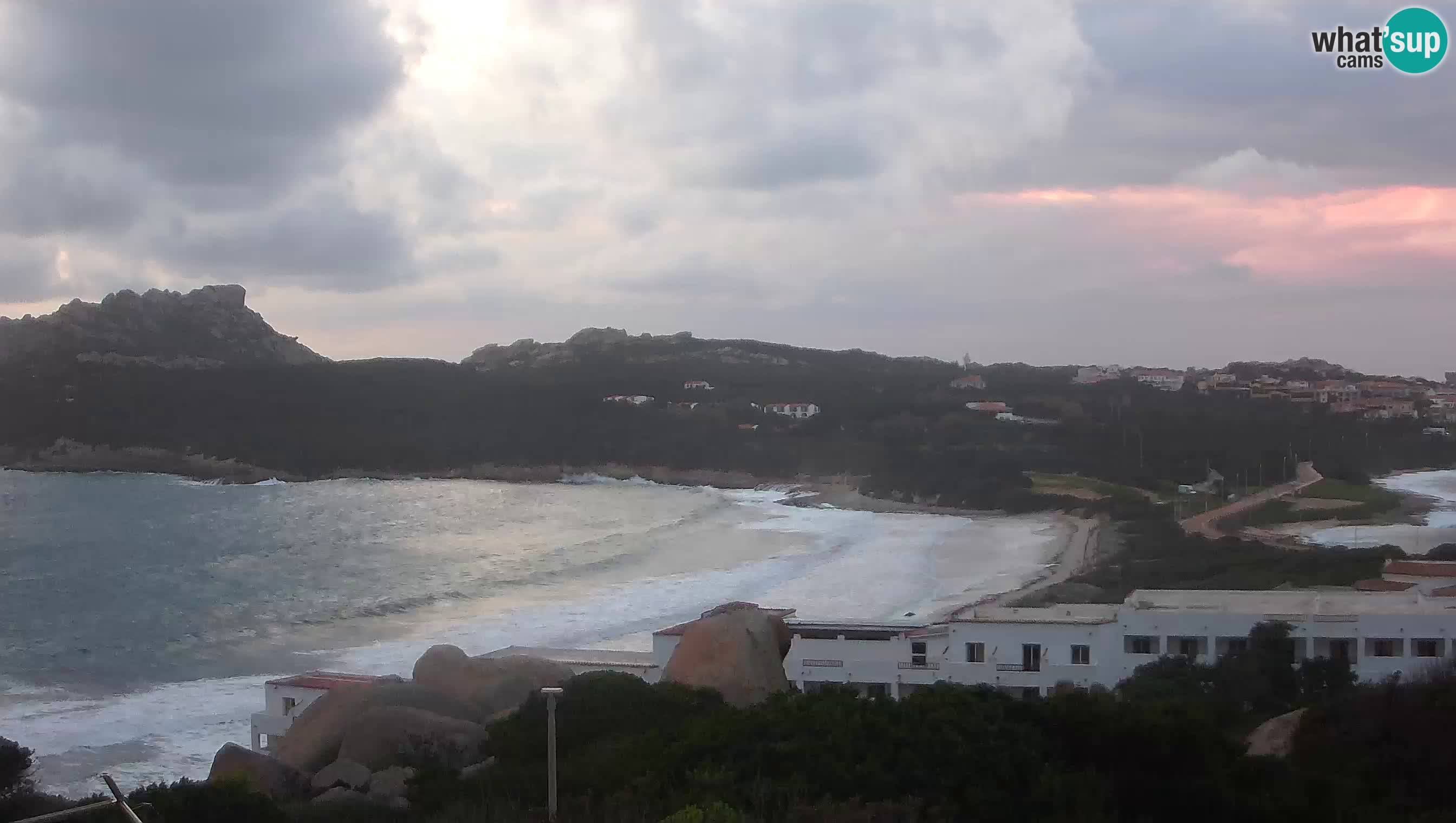 Spletna kamera v živo Capo Testa plaža dveh morij – Santa Teresa Gallura – Sardinija