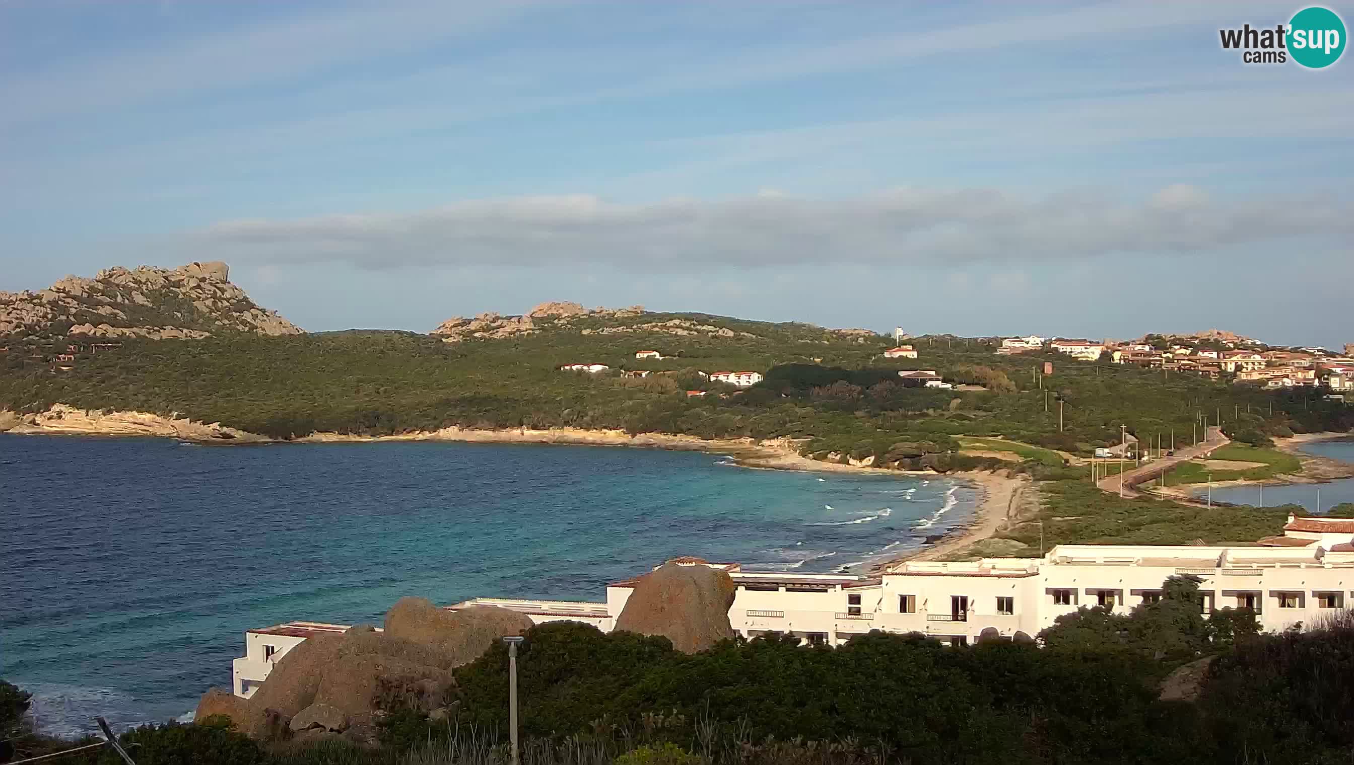 Live Webcam Capo Testa der Strand von 2 Meer – Santa Teresa Gallura – livecam Sardinien