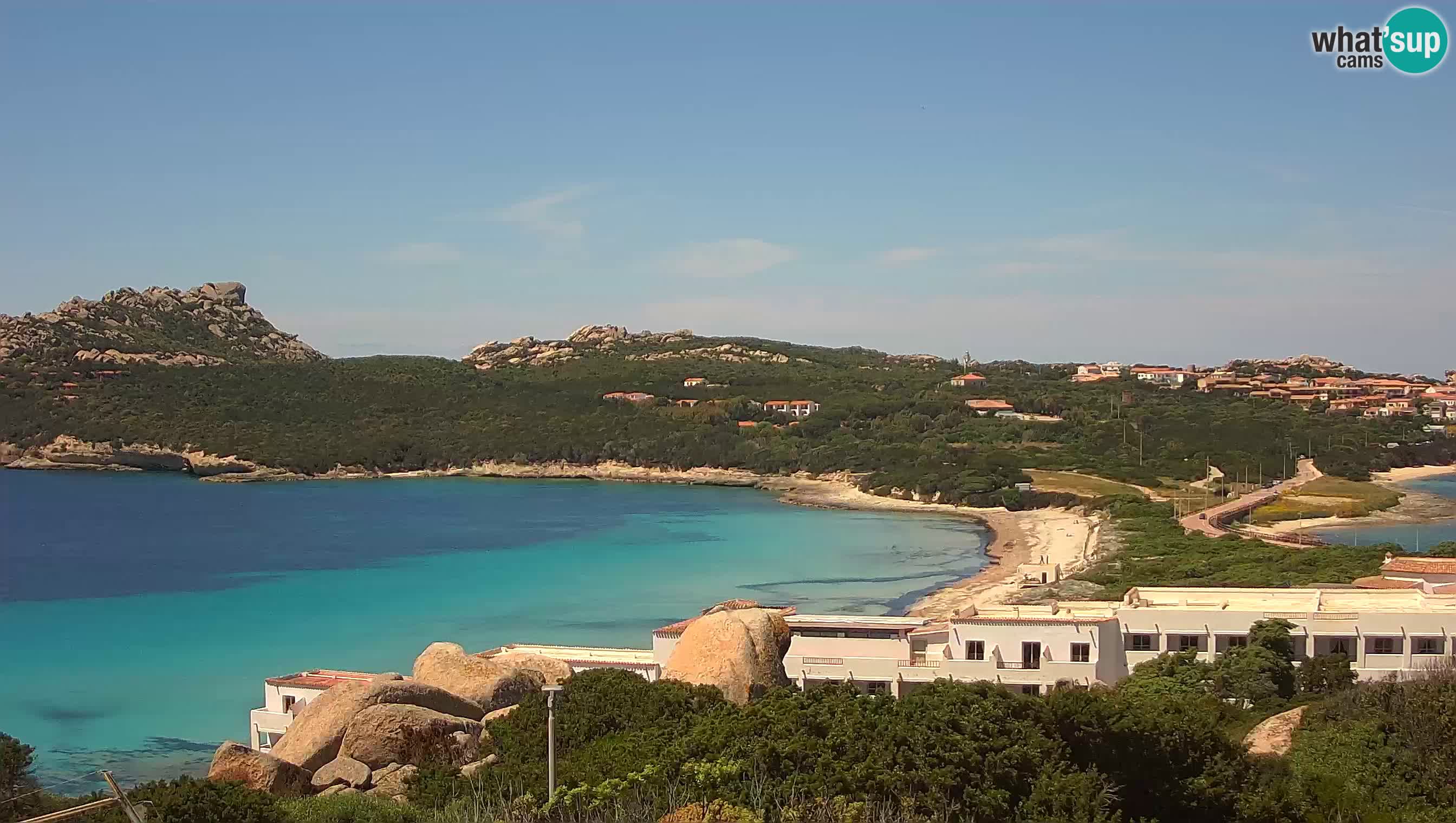Live Webcam Capo Testa der Strand von 2 Meer – Santa Teresa Gallura – livecam Sardinien
