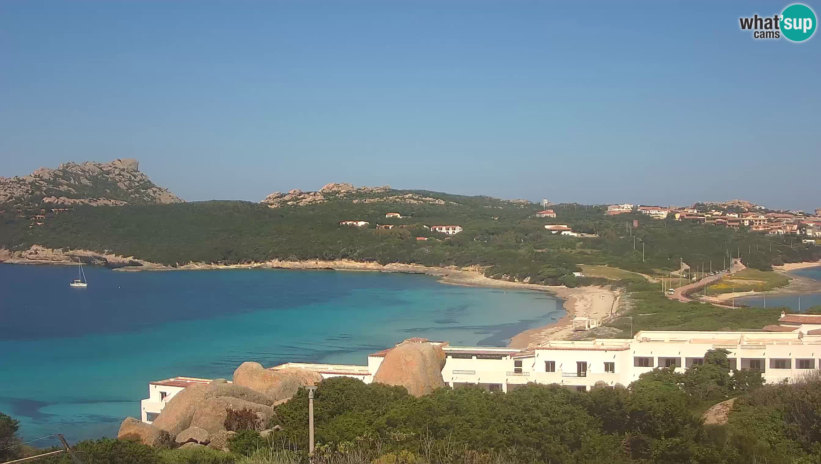 Live Webcam Capo Testa der Strand von 2 Meer – Santa Teresa Gallura – livecam Sardinien