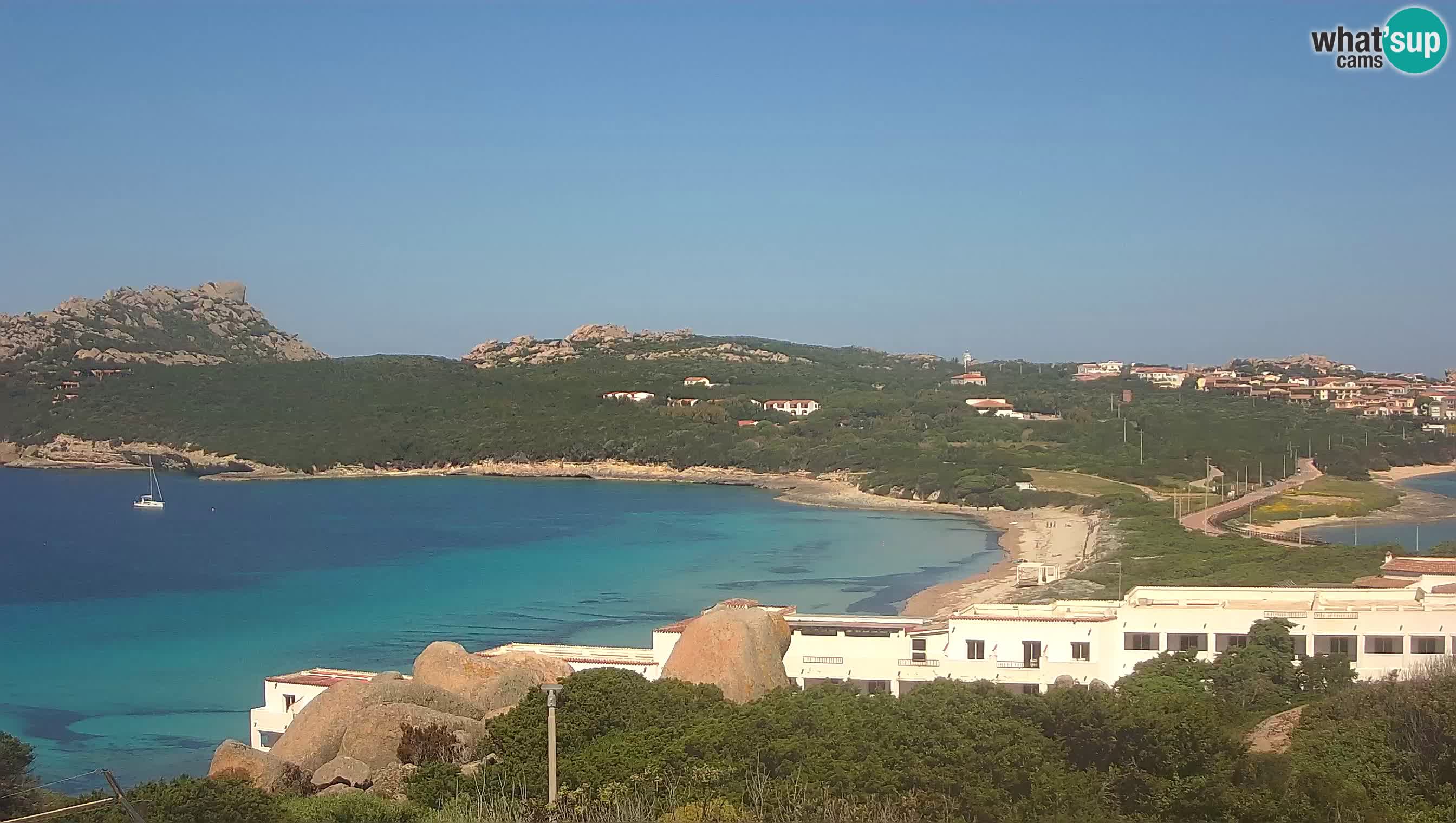 Spletna kamera v živo Capo Testa plaža dveh morij – Santa Teresa Gallura – Sardinija