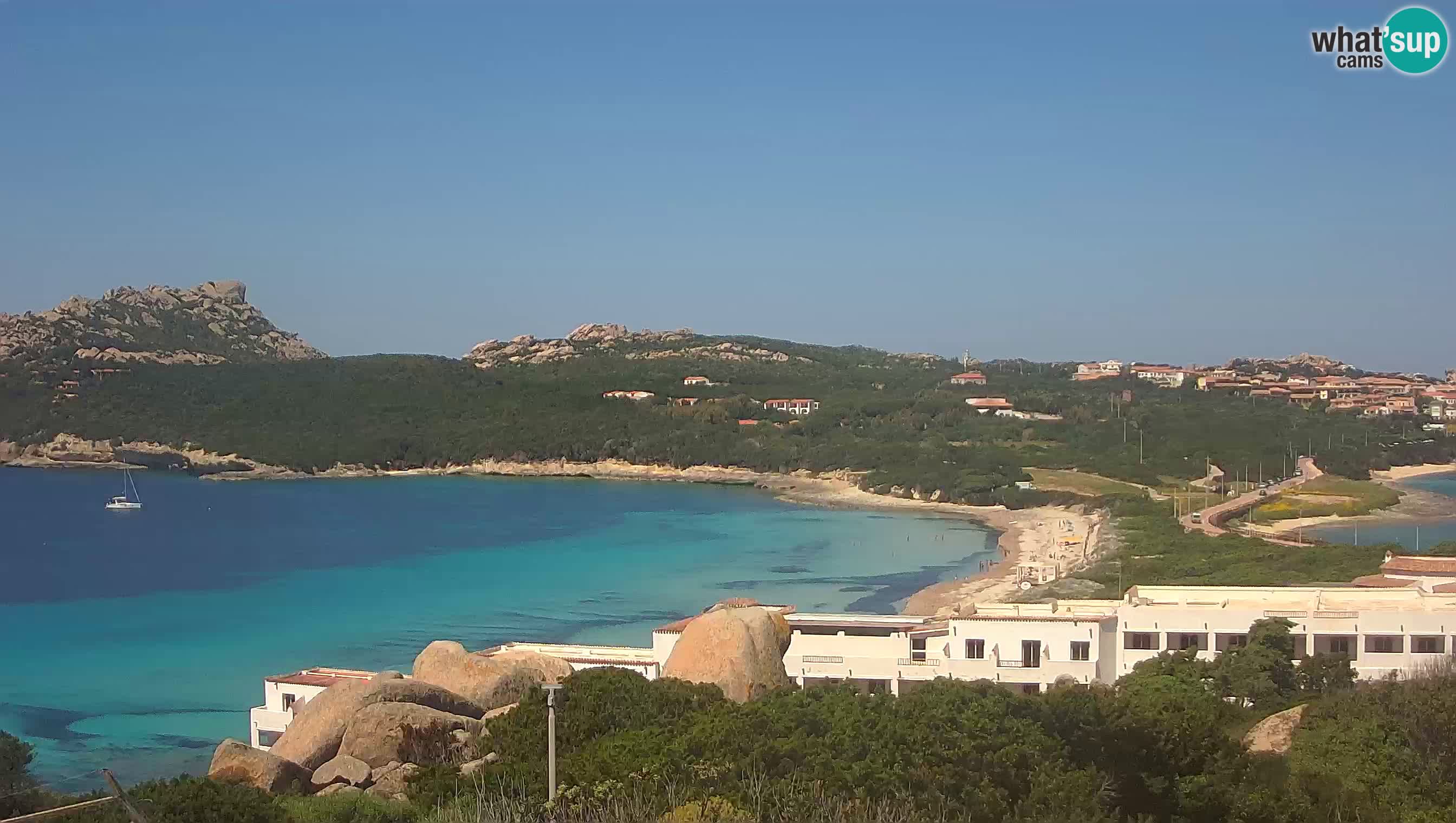 Live Webcam Capo Testa la plage de 2 mer – Santa Teresa Gallura – livecam Sardaigne