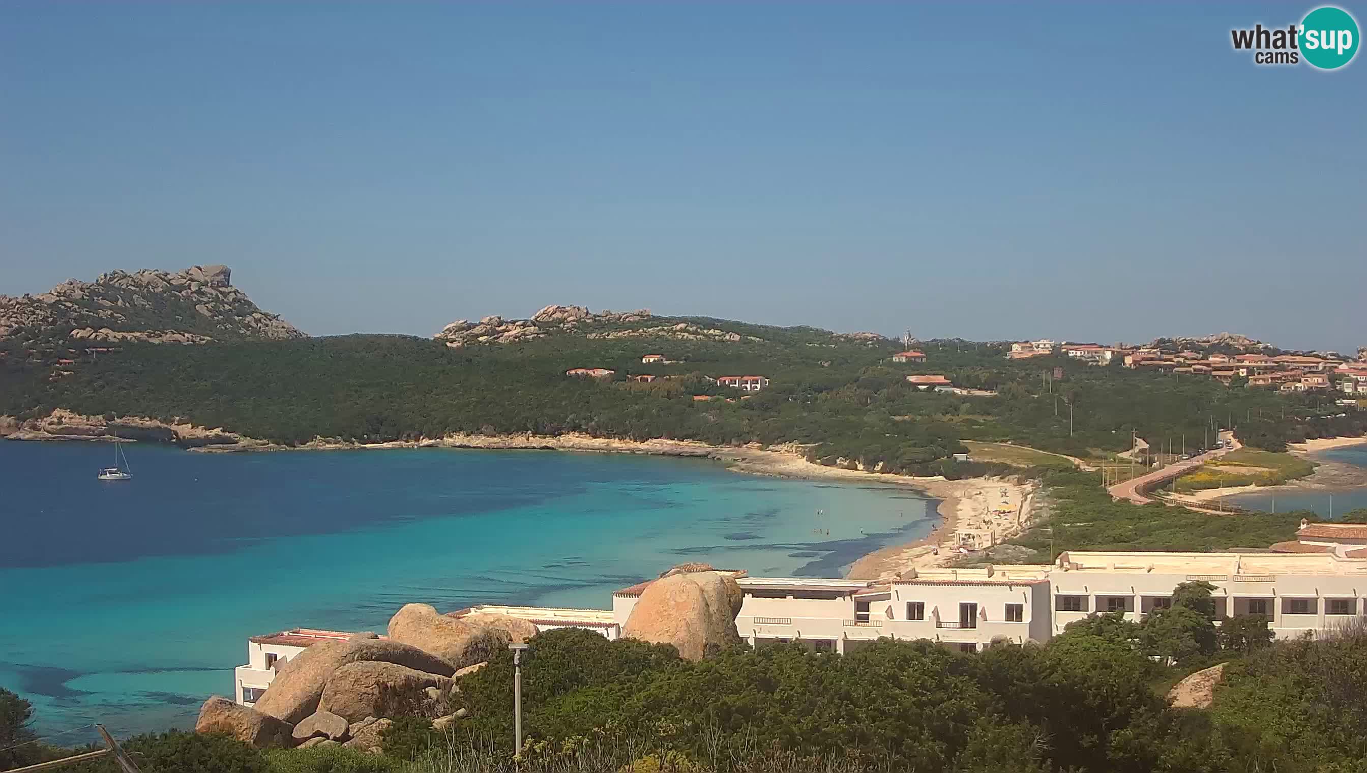 Spletna kamera v živo Capo Testa plaža dveh morij – Santa Teresa Gallura – Sardinija