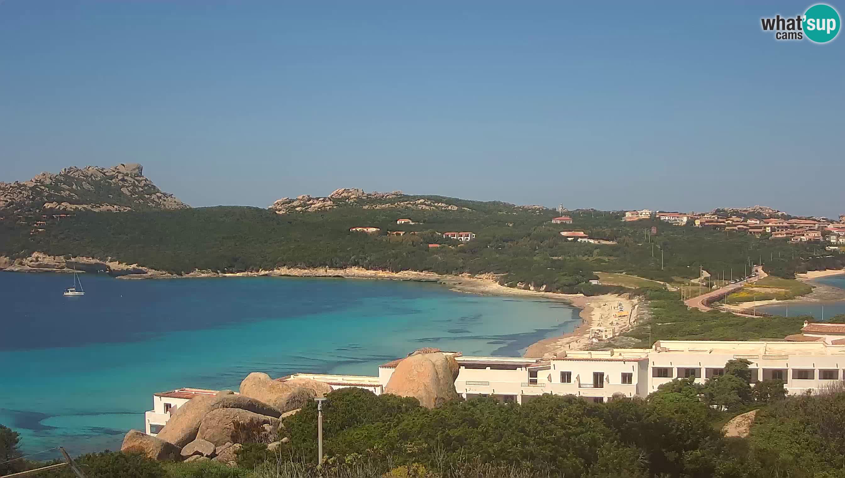 Live Webcam Capo Testa la plage de 2 mer – Santa Teresa Gallura – livecam Sardaigne