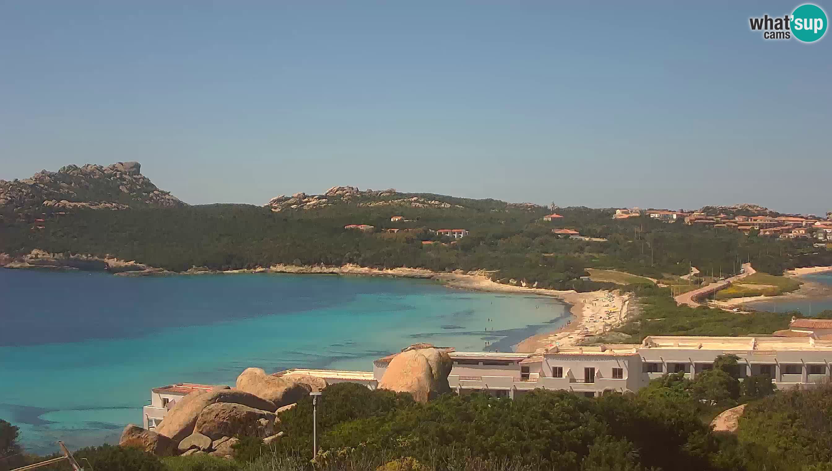 Live Webcam Capo Testa la plage de 2 mer – Santa Teresa Gallura – livecam Sardaigne