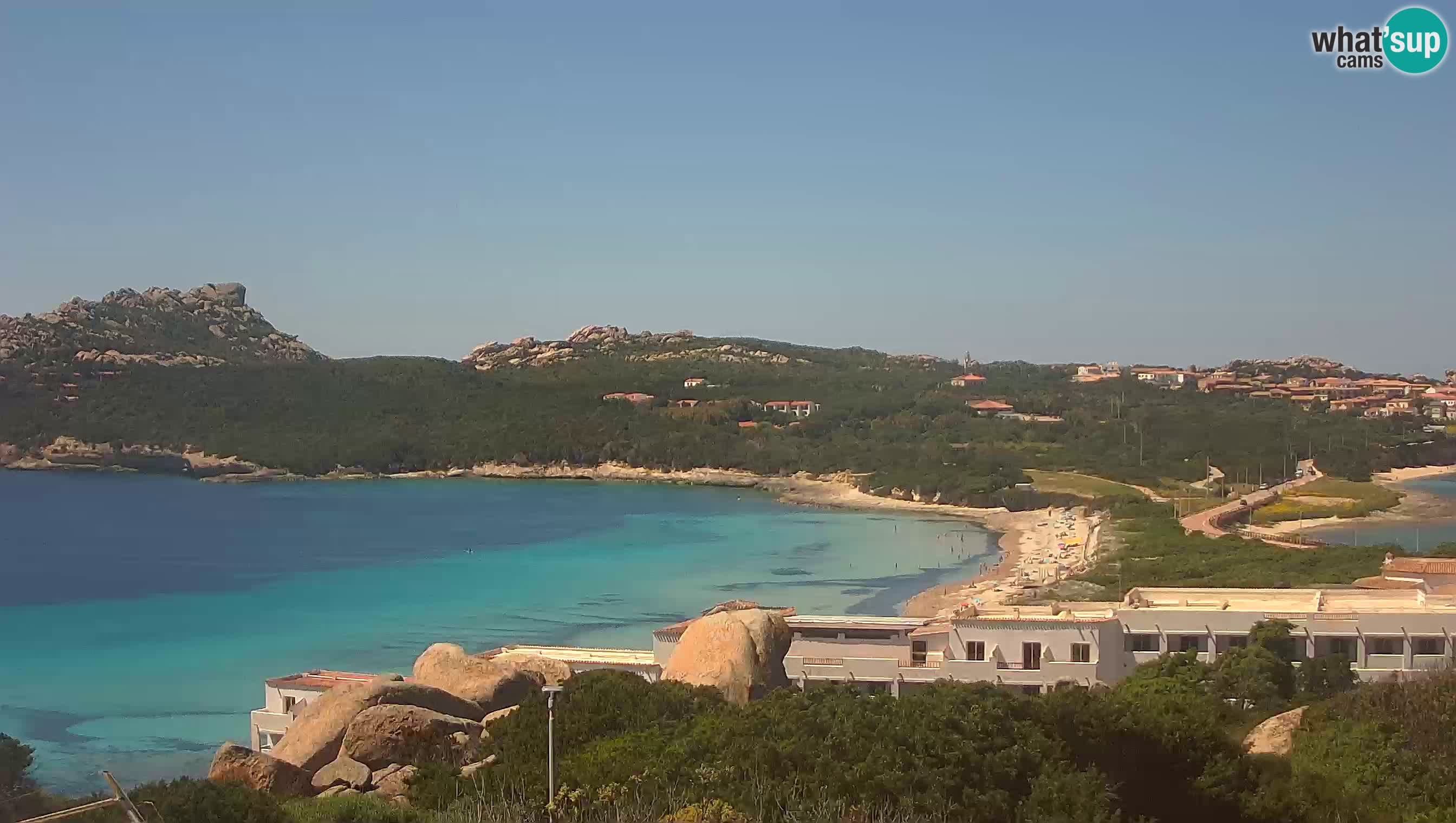 Live Webcam Capo Testa la plage de 2 mer – Santa Teresa Gallura – livecam Sardaigne
