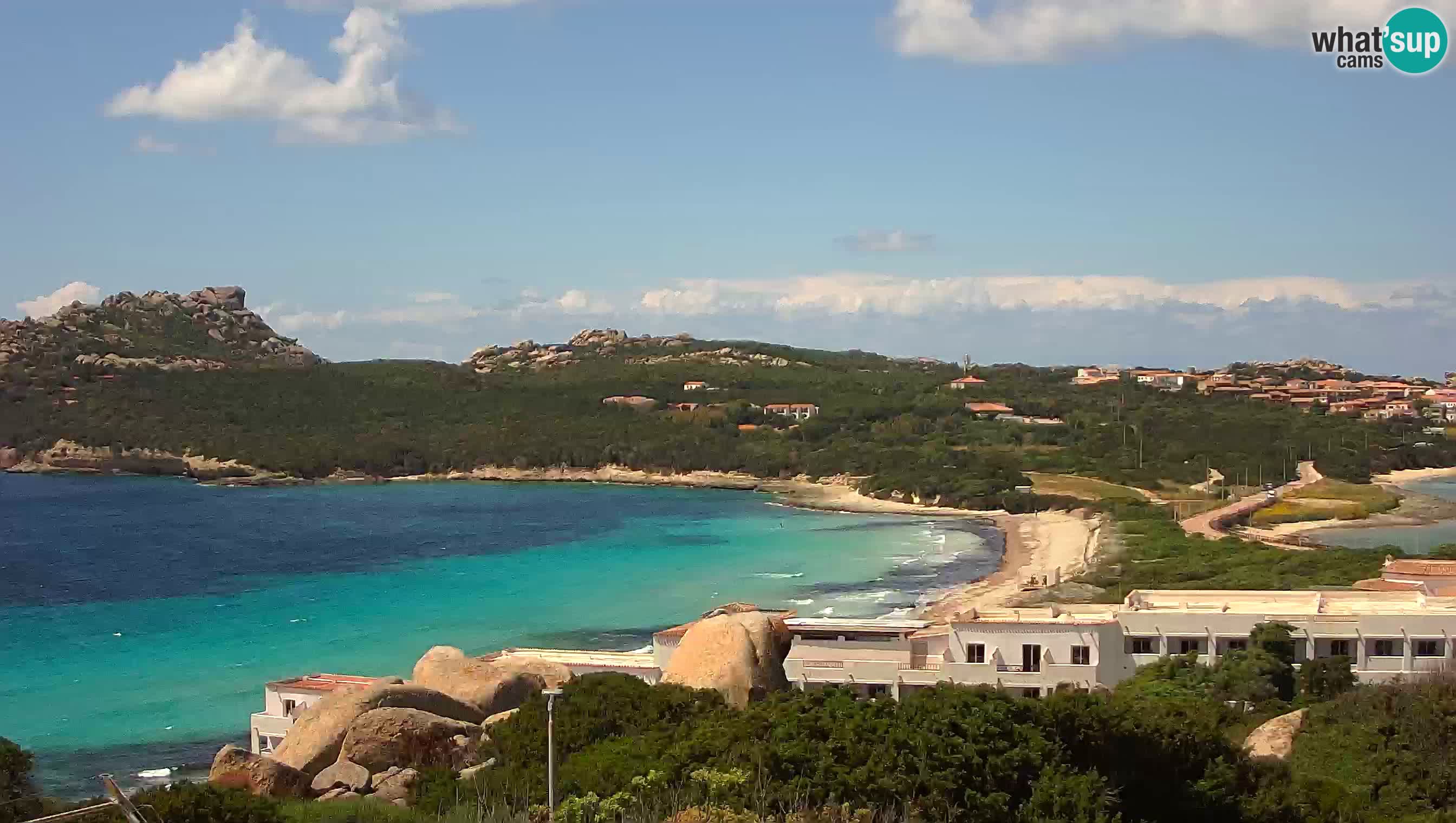 Webcam en vivo Capo Testa la playa de 2 mar – Santa Teresa Gallura – livecam Sardinia