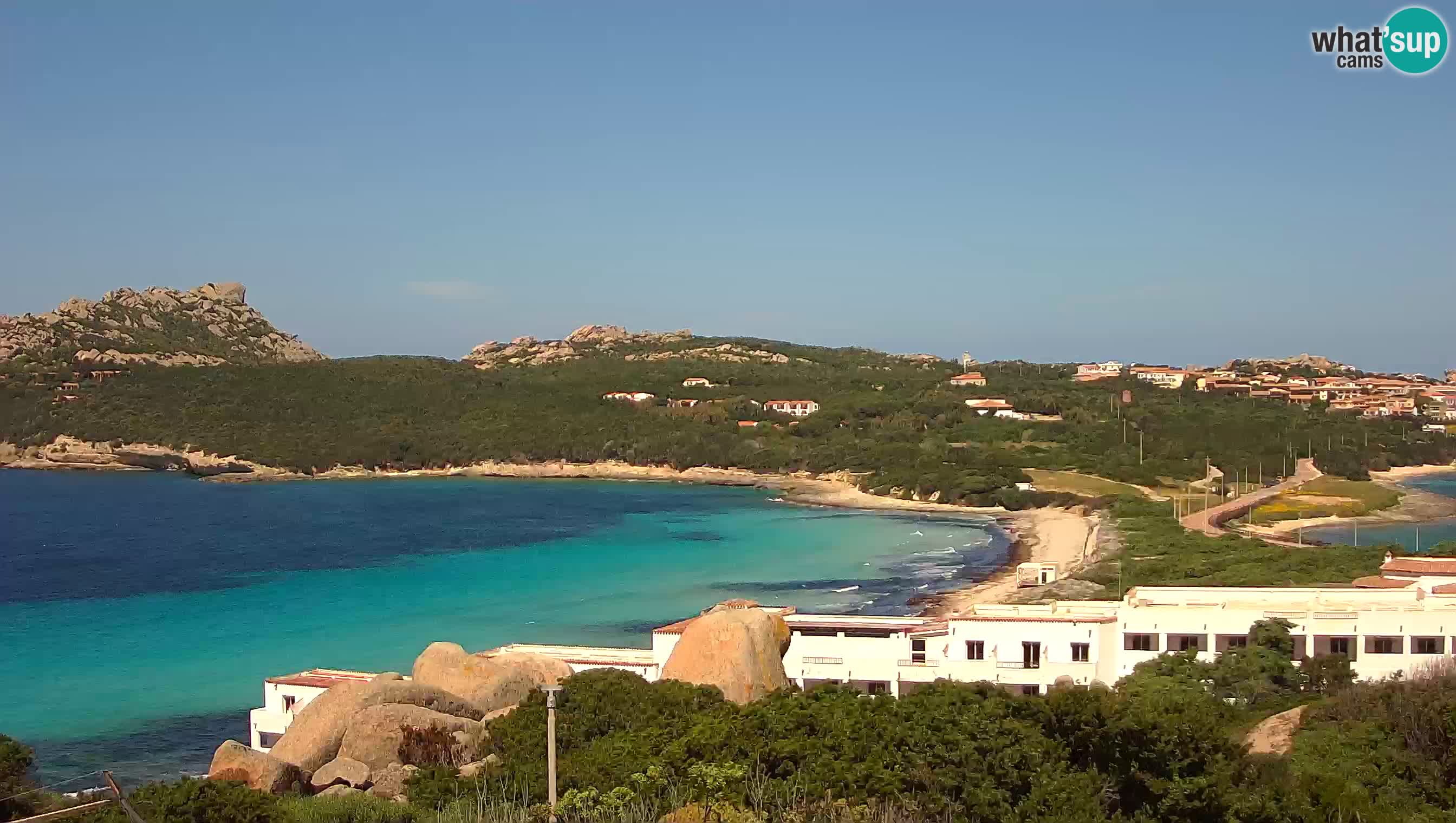 Live Webcam Capo Testa la plage de 2 mer – Santa Teresa Gallura – livecam Sardaigne
