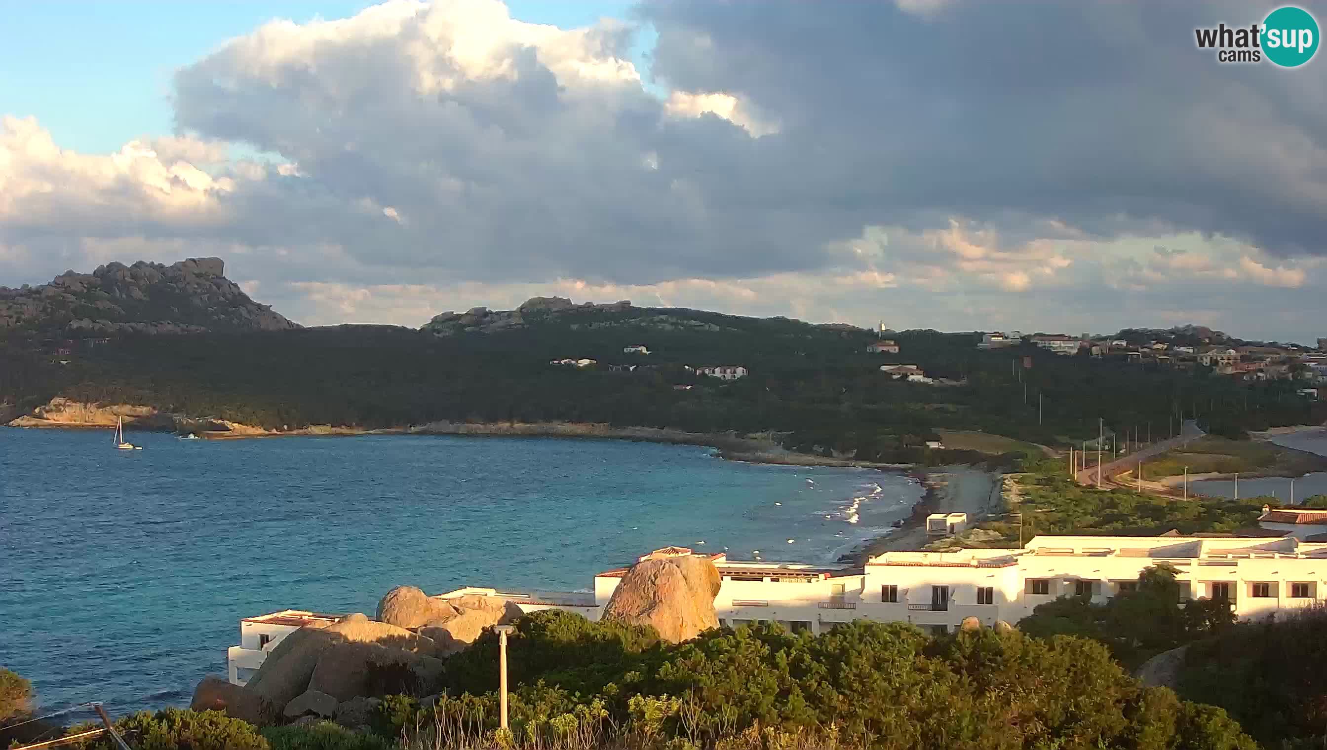 Live Webcam Capo Testa der Strand von 2 Meer – Santa Teresa Gallura – livecam Sardinien