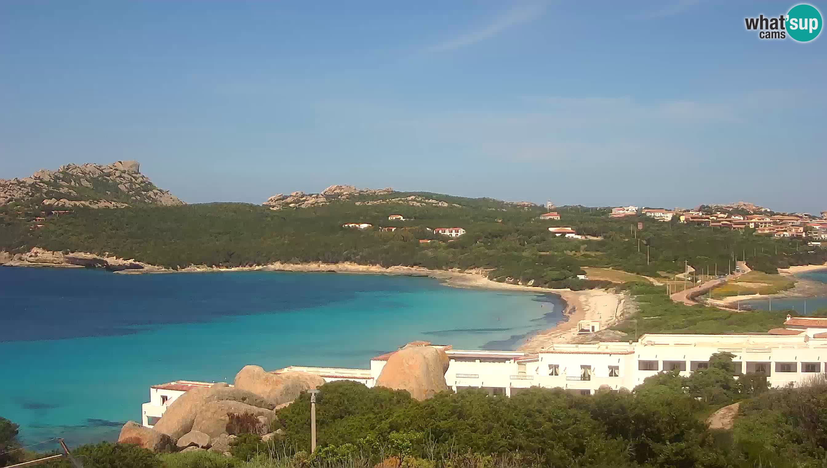 Live Webcam Capo Testa der Strand von 2 Meer – Santa Teresa Gallura – livecam Sardinien