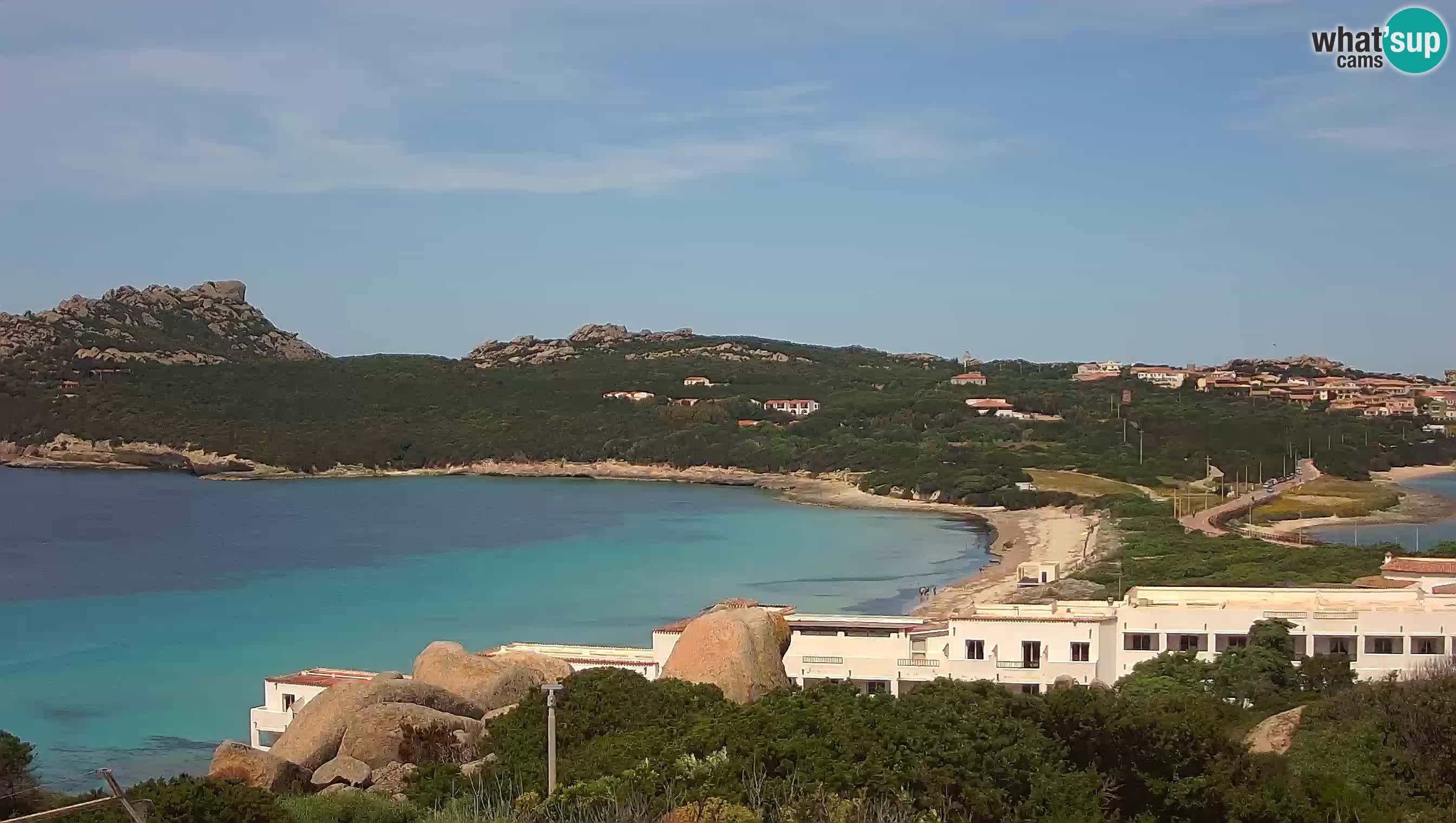 Live Webcam Capo Testa la plage de 2 mer – Santa Teresa Gallura – livecam Sardaigne