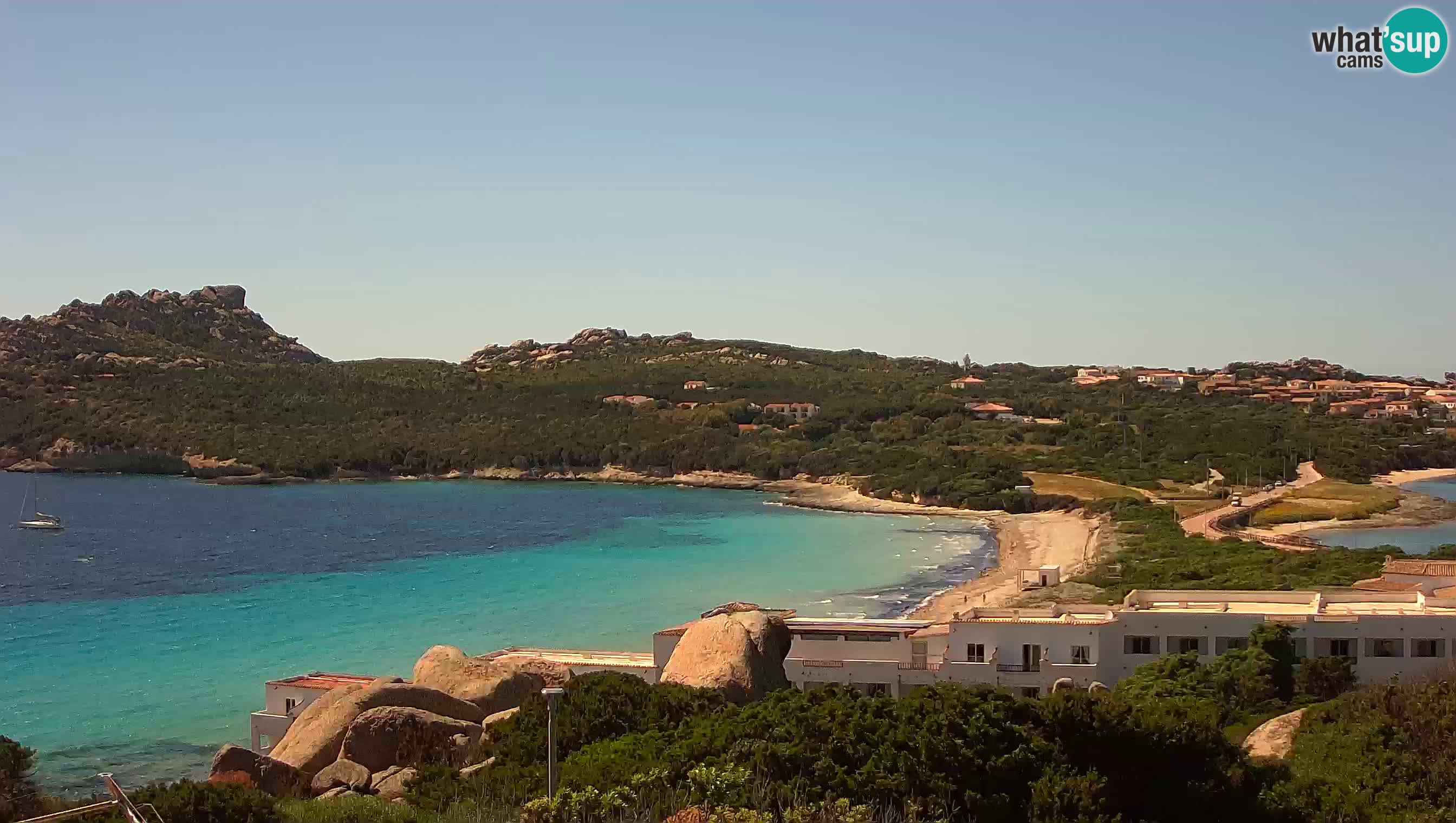 Live Webcam Capo Testa la plage de 2 mer – Santa Teresa Gallura – livecam Sardaigne
