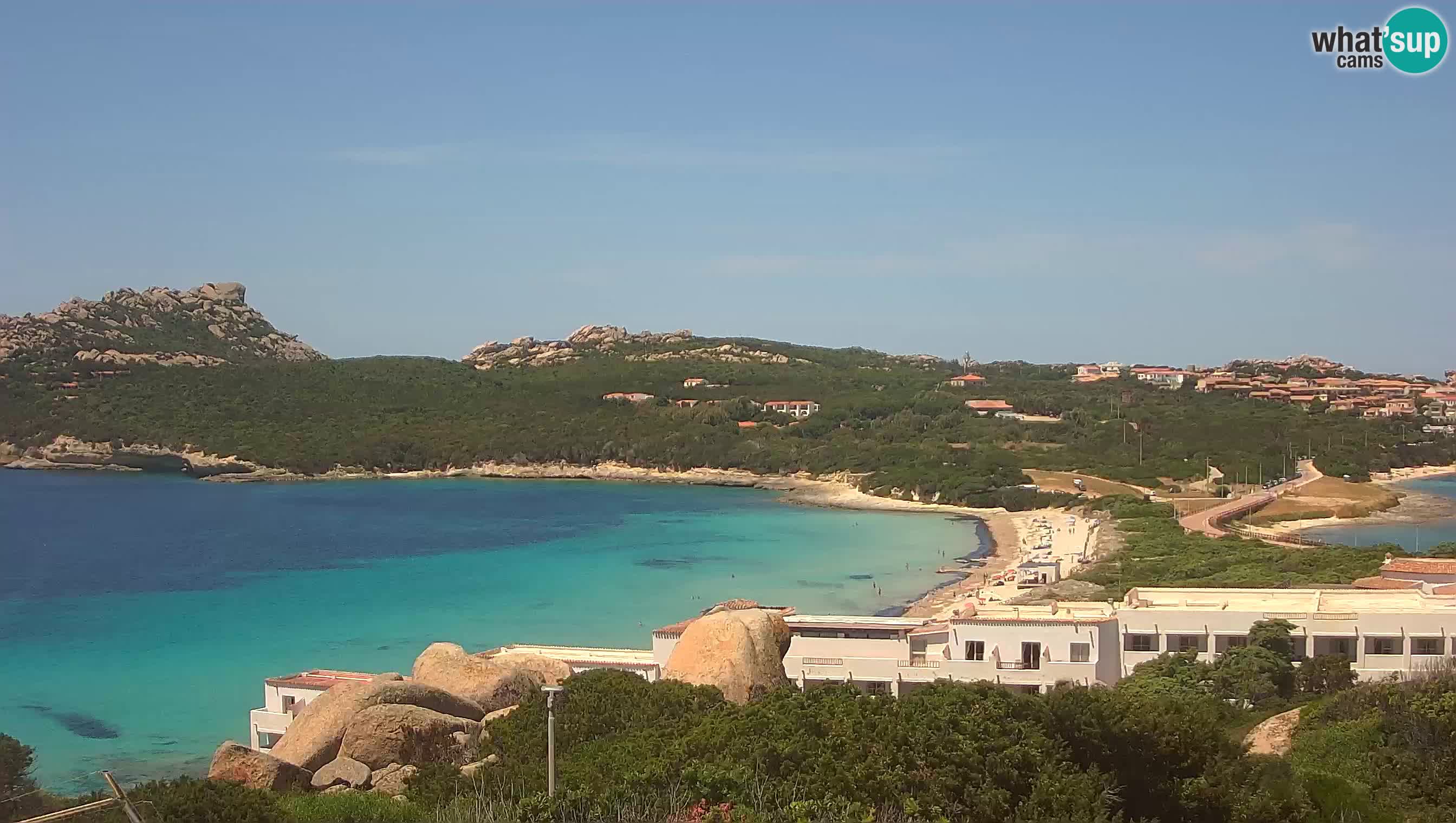Live Webcam Capo Testa la plage de 2 mer – Santa Teresa Gallura – livecam Sardaigne