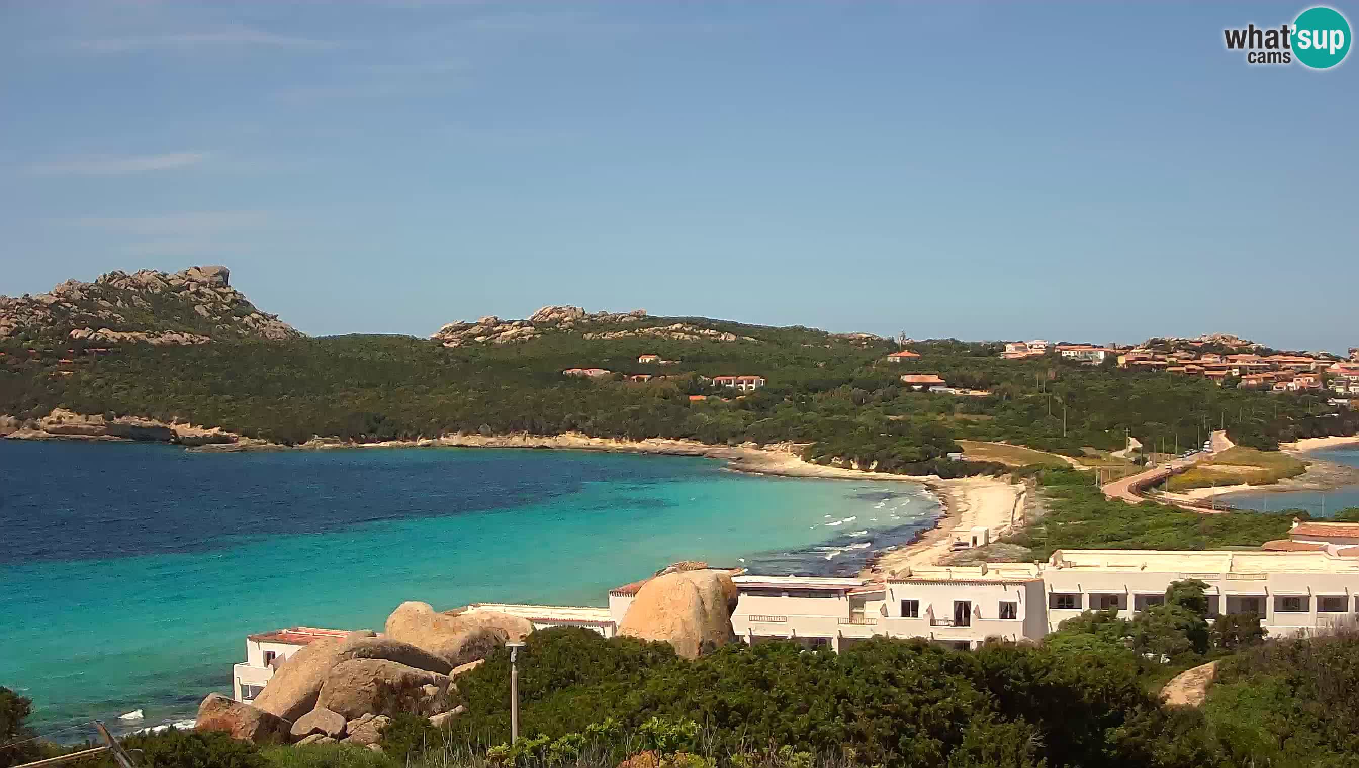 Live Webcam Capo Testa la plage de 2 mer – Santa Teresa Gallura – livecam Sardaigne
