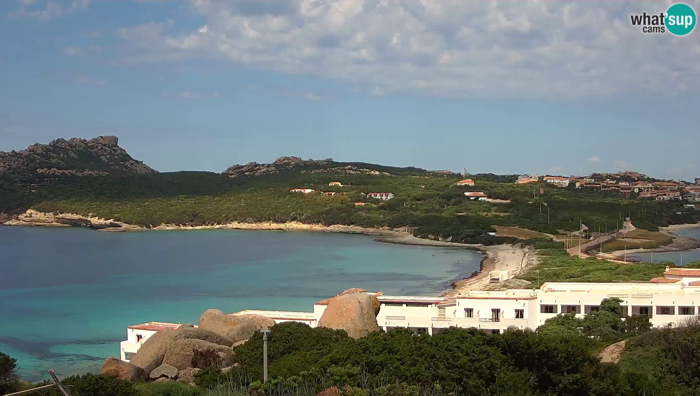 Live Webcam Capo Testa der Strand von 2 Meer – Santa Teresa Gallura – livecam Sardinien
