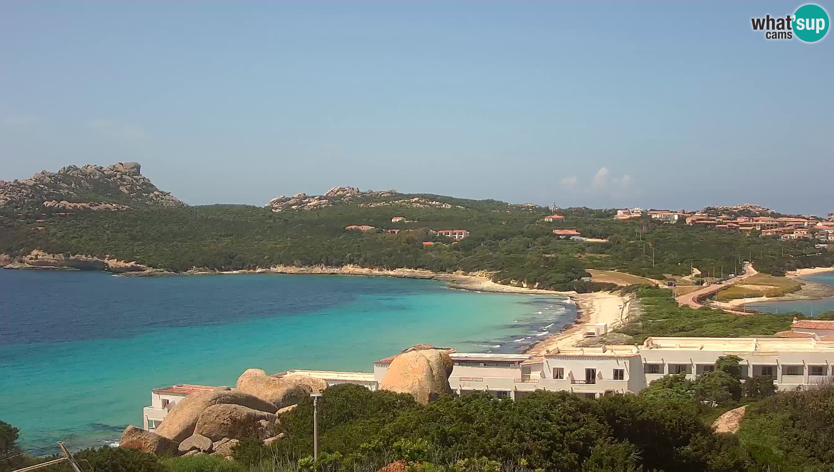 Live Webcam Capo Testa la plage de 2 mer – Santa Teresa Gallura – livecam Sardaigne