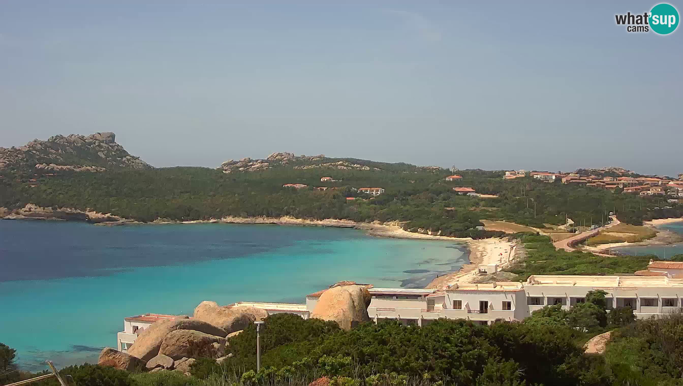 Live Webcam Capo Testa la plage de 2 mer – Santa Teresa Gallura – livecam Sardaigne