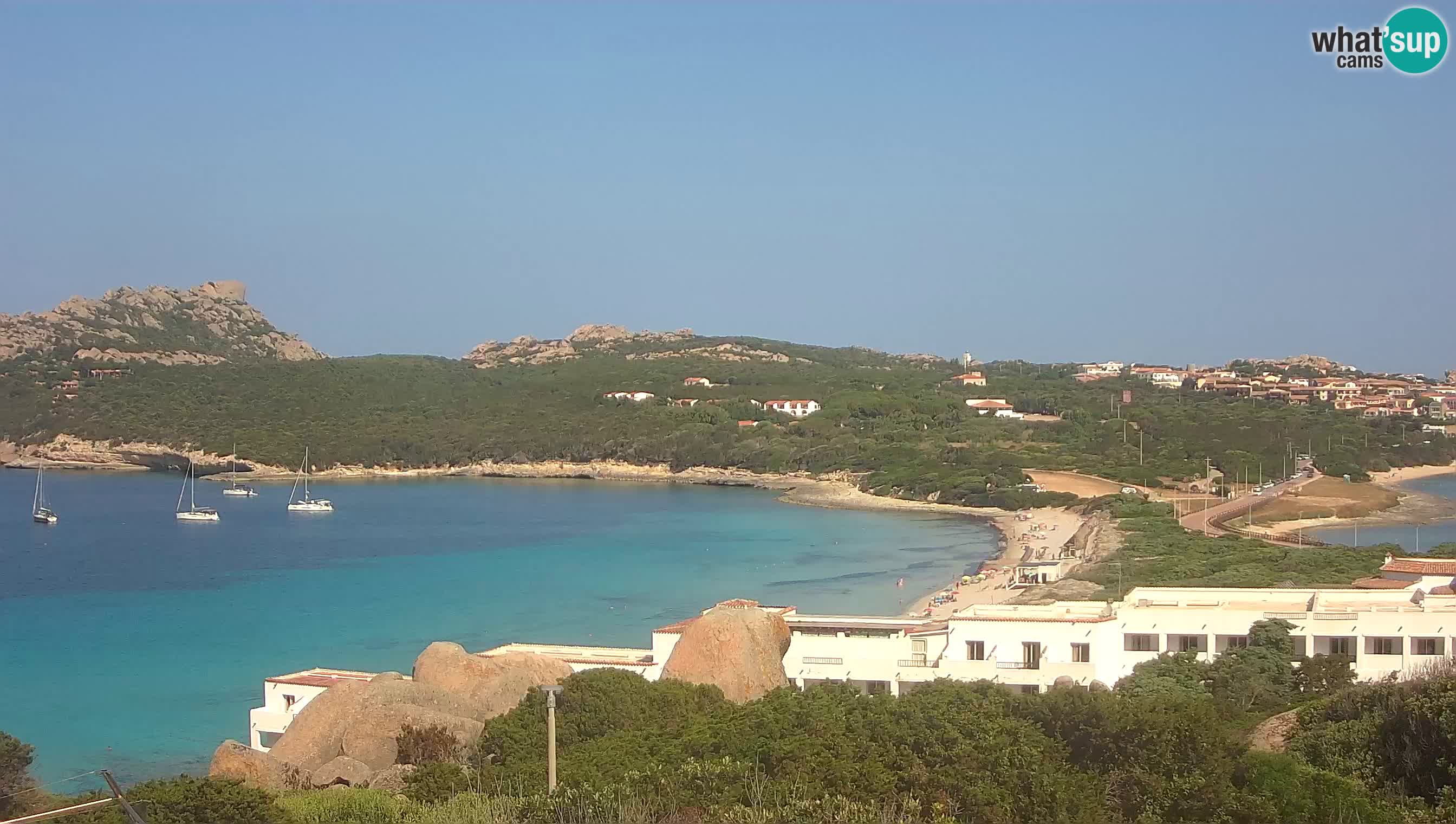 Live Webcam Capo Testa la plage de 2 mer – Santa Teresa Gallura – livecam Sardaigne
