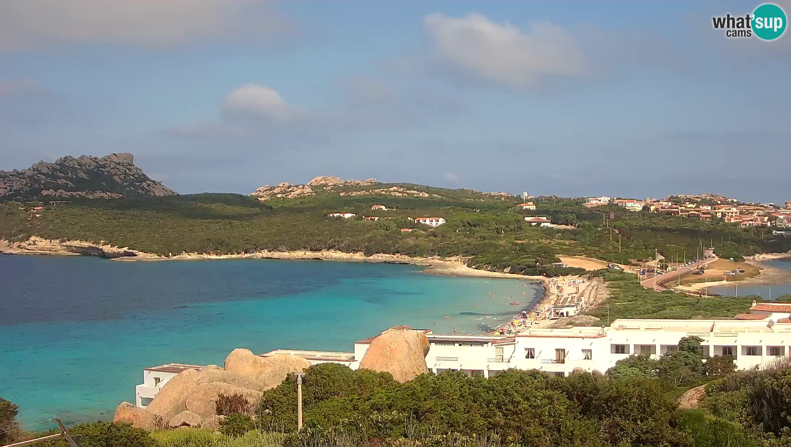 Live Webcam Capo Testa der Strand von 2 Meer – Santa Teresa Gallura – livecam Sardinien
