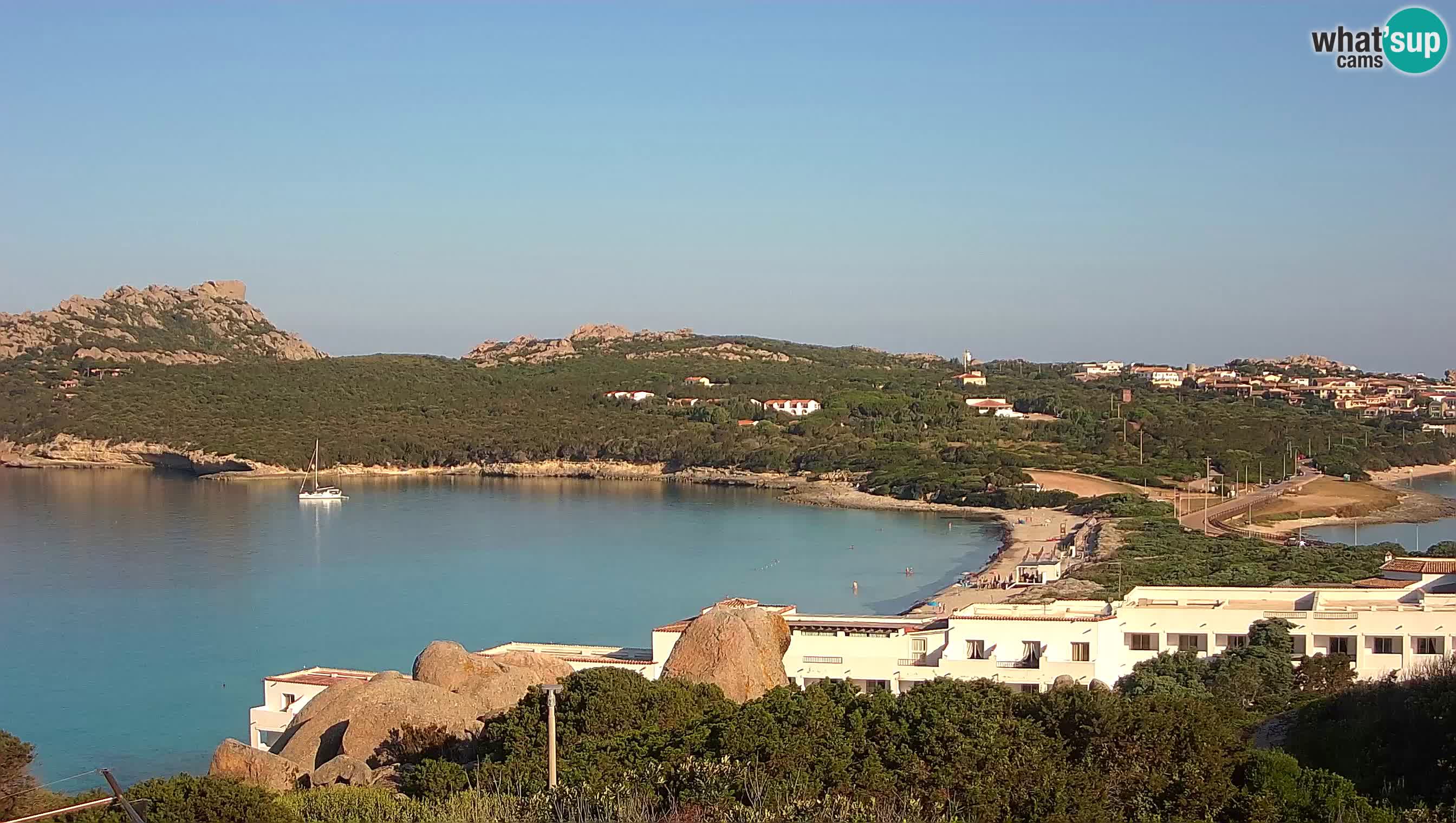Live Webcam Capo Testa der Strand von 2 Meer – Santa Teresa Gallura – livecam Sardinien