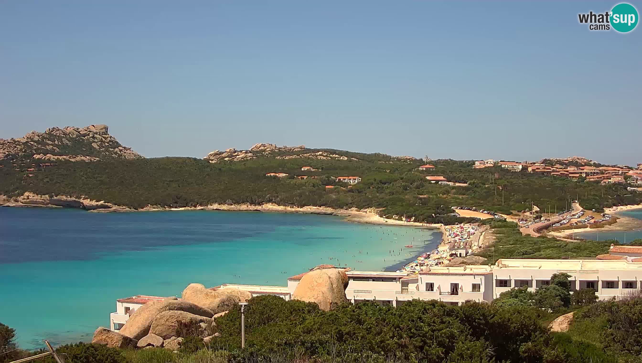 Live Webcam Capo Testa la plage de 2 mer – Santa Teresa Gallura – livecam Sardaigne