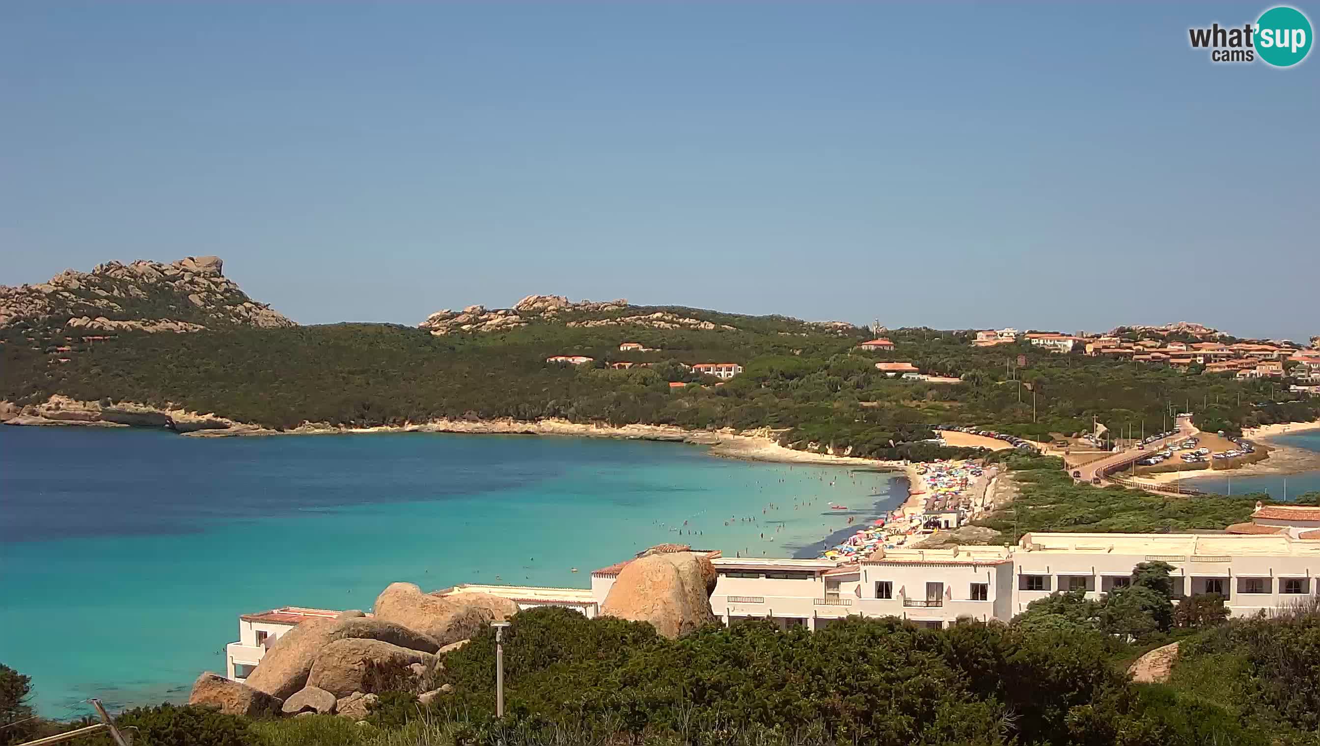 Live Webcam Capo Testa la plage de 2 mer – Santa Teresa Gallura – livecam Sardaigne
