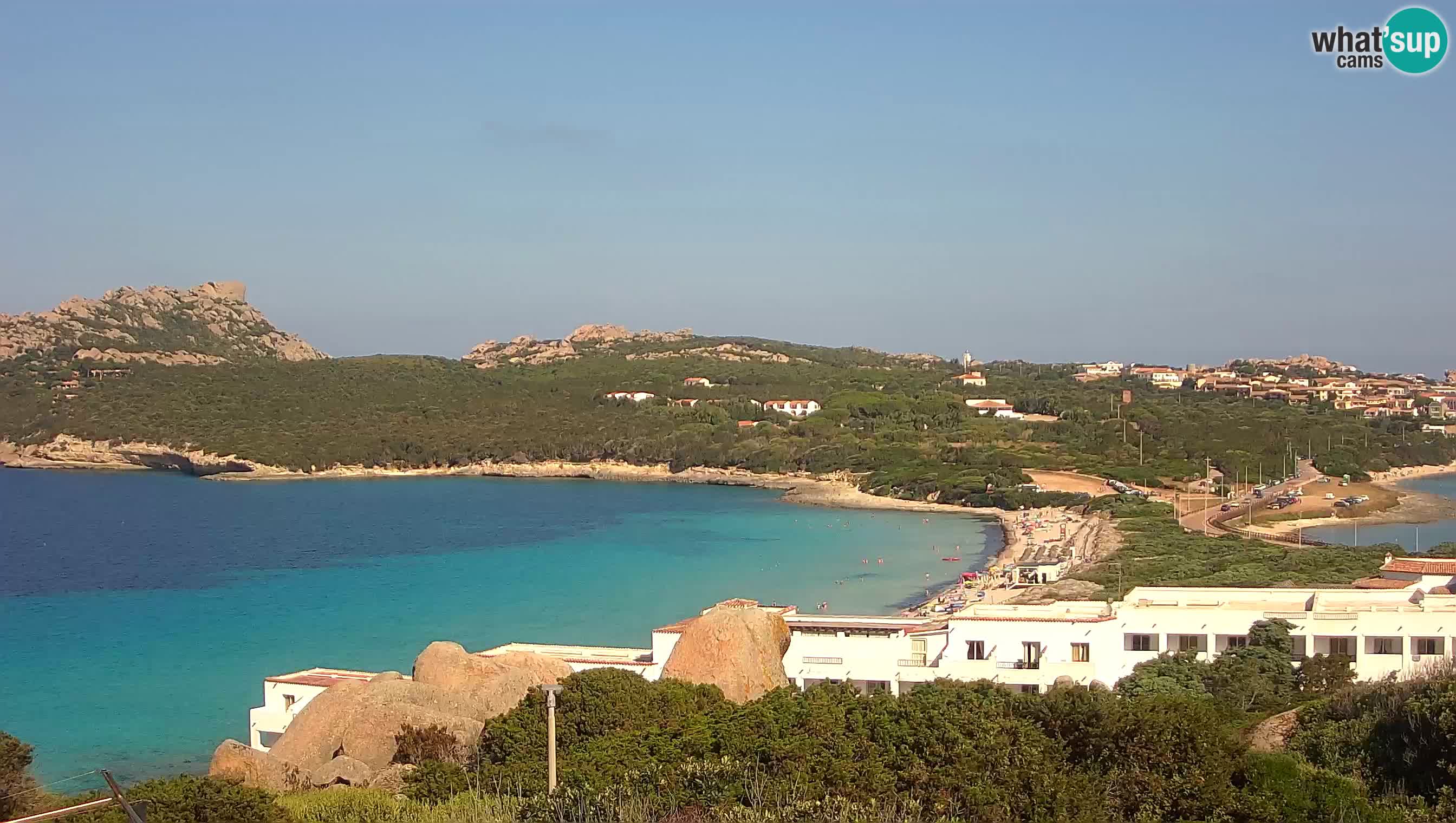 Live Webcam Capo Testa la plage de 2 mer – Santa Teresa Gallura – livecam Sardaigne